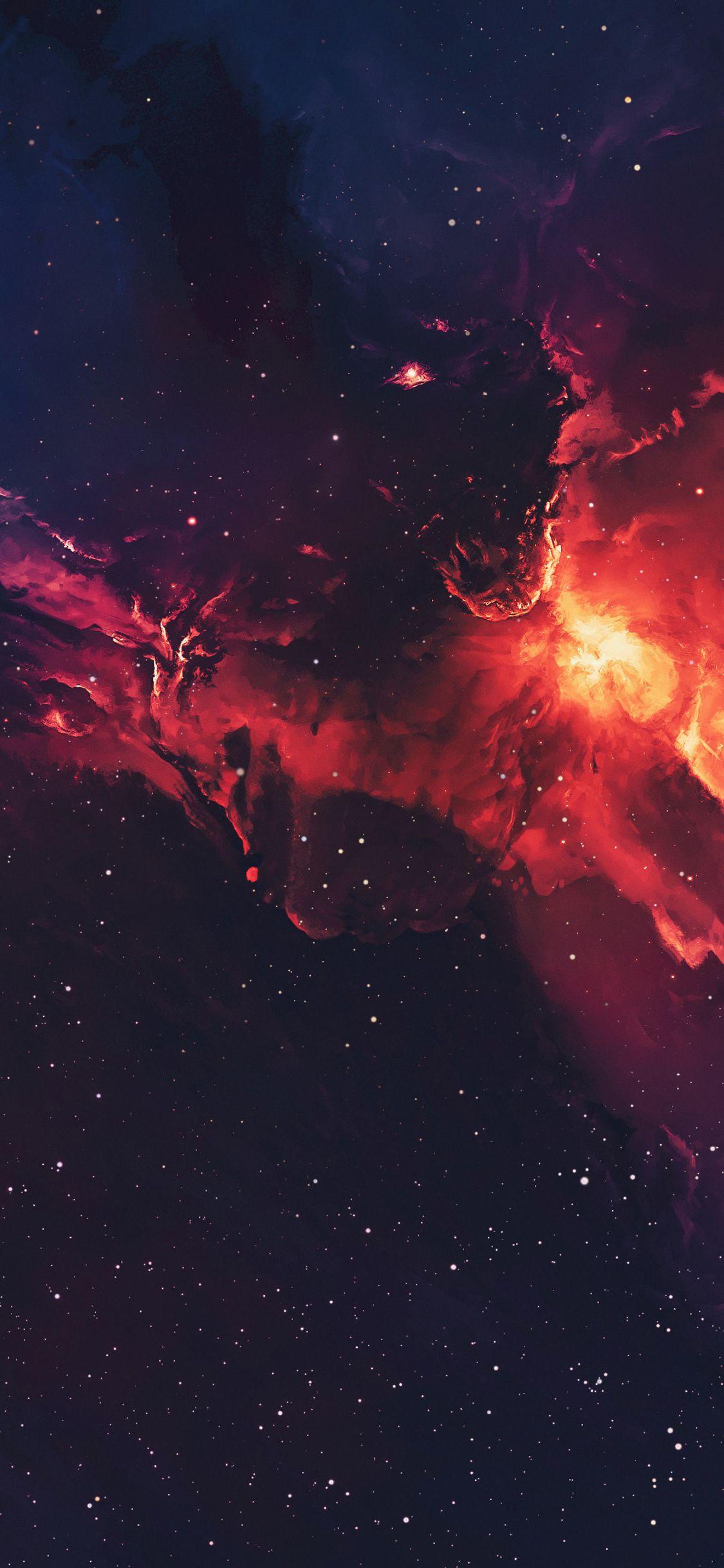 1125x2436 Galaxy Space Stars Universe Nebula 4k iPhone XS