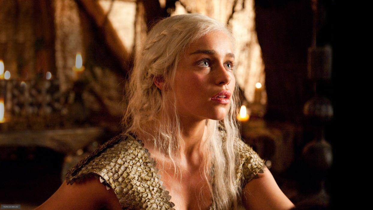 1244x700 Blondes women actress Game of Thrones white hair Emilia