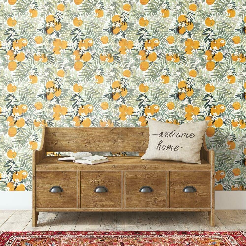 1000x1000 Orange Blossom Peel & Stick Wallpaper