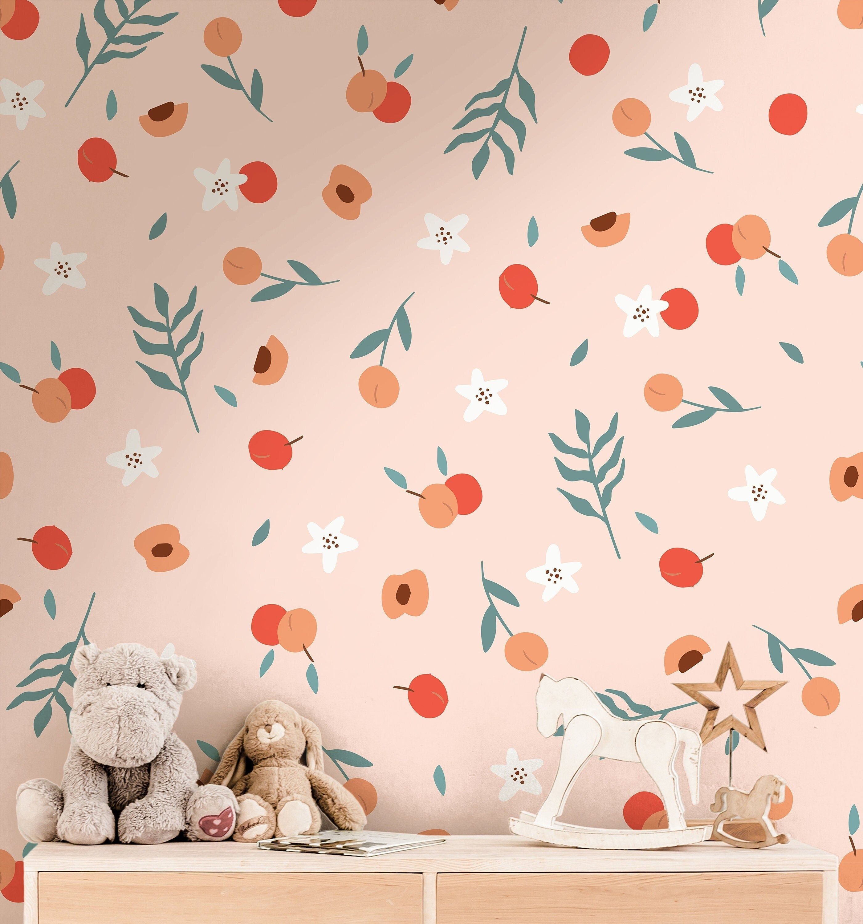 2801x3000 Peach Blossom Wallpaper. Adhesive