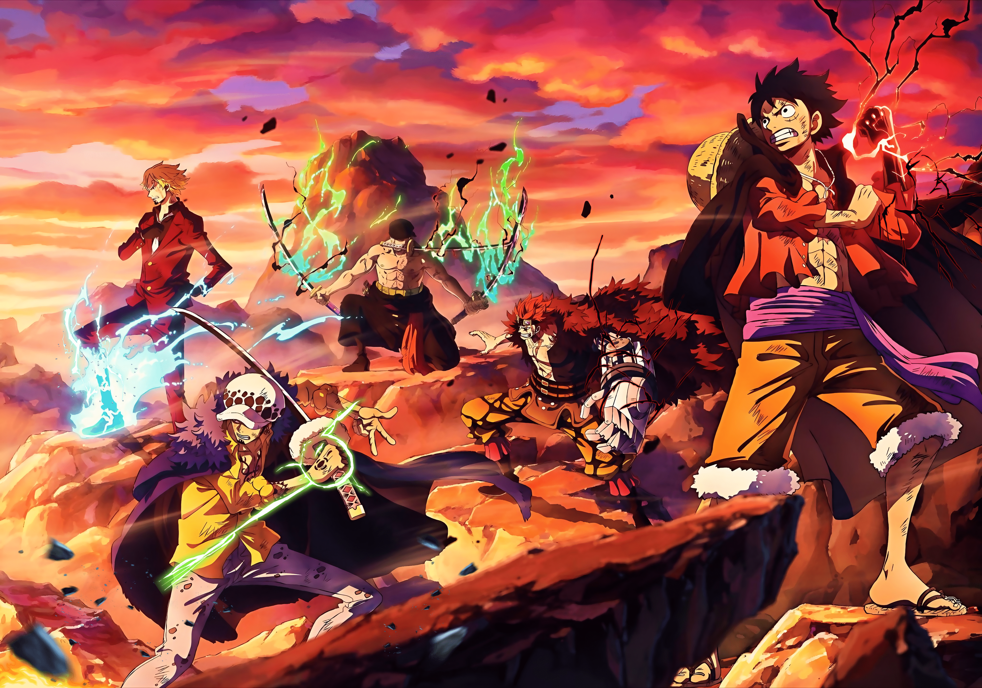 4000x2804 One Piece Wano 4k Wallpaper