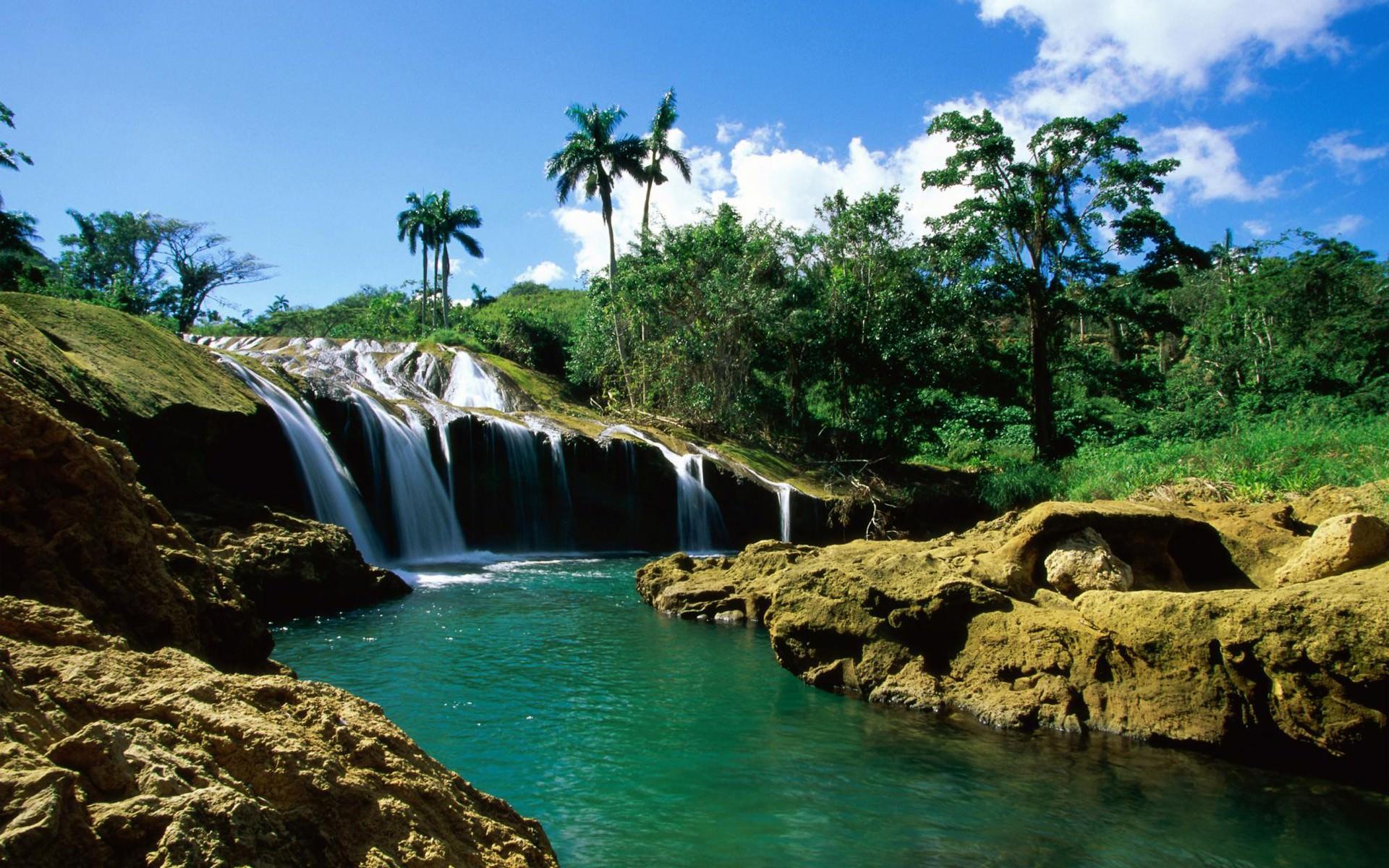 1920x1200 Best Waterfull Landscape Wallpaper Photo 1289 Wallpaper