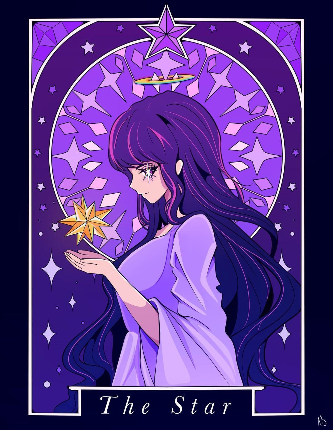 1080x1397 Ai as a the star tarot card made
