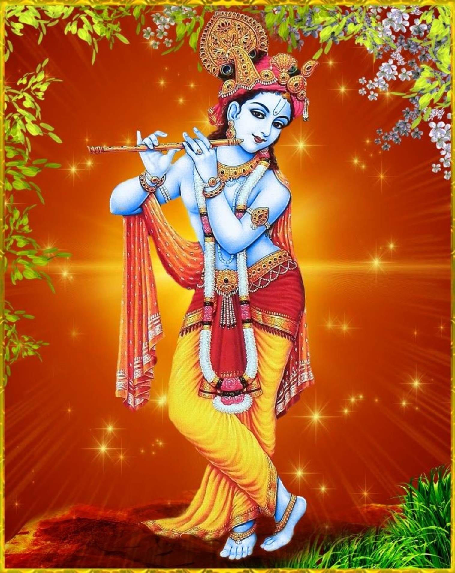 1516x1909 Hindu God Lord Krishna Wallpaper
