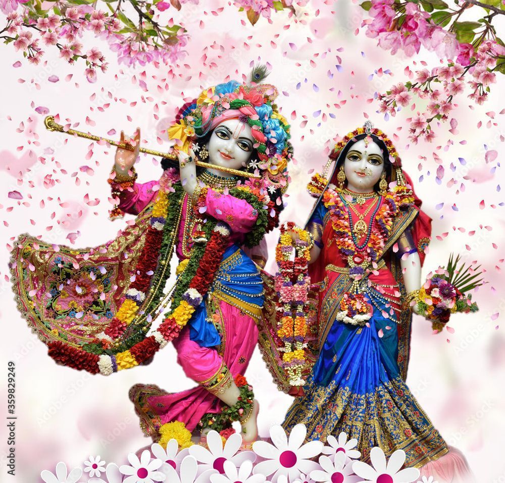 1000x956 Hindu God Radha Krishna Iskcon Temple