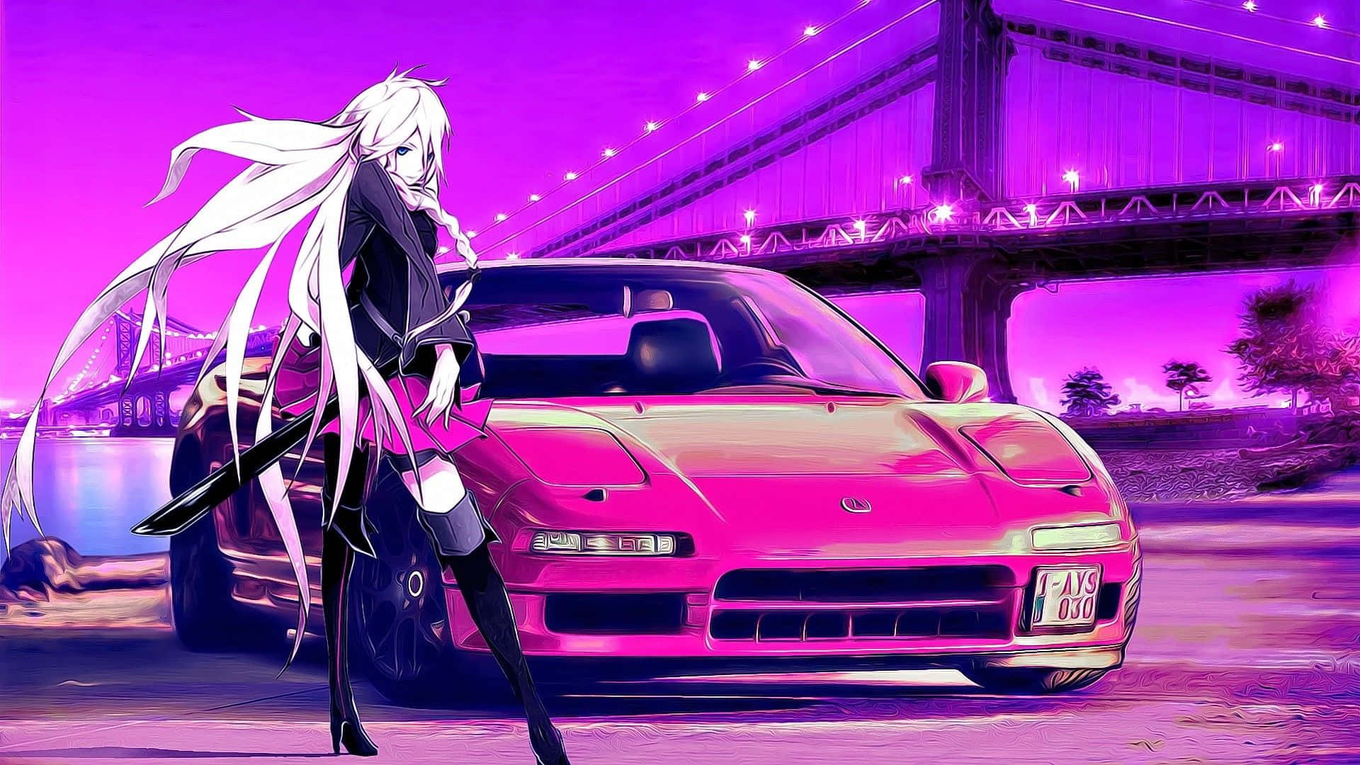 1920x1080 Anime Car Picture