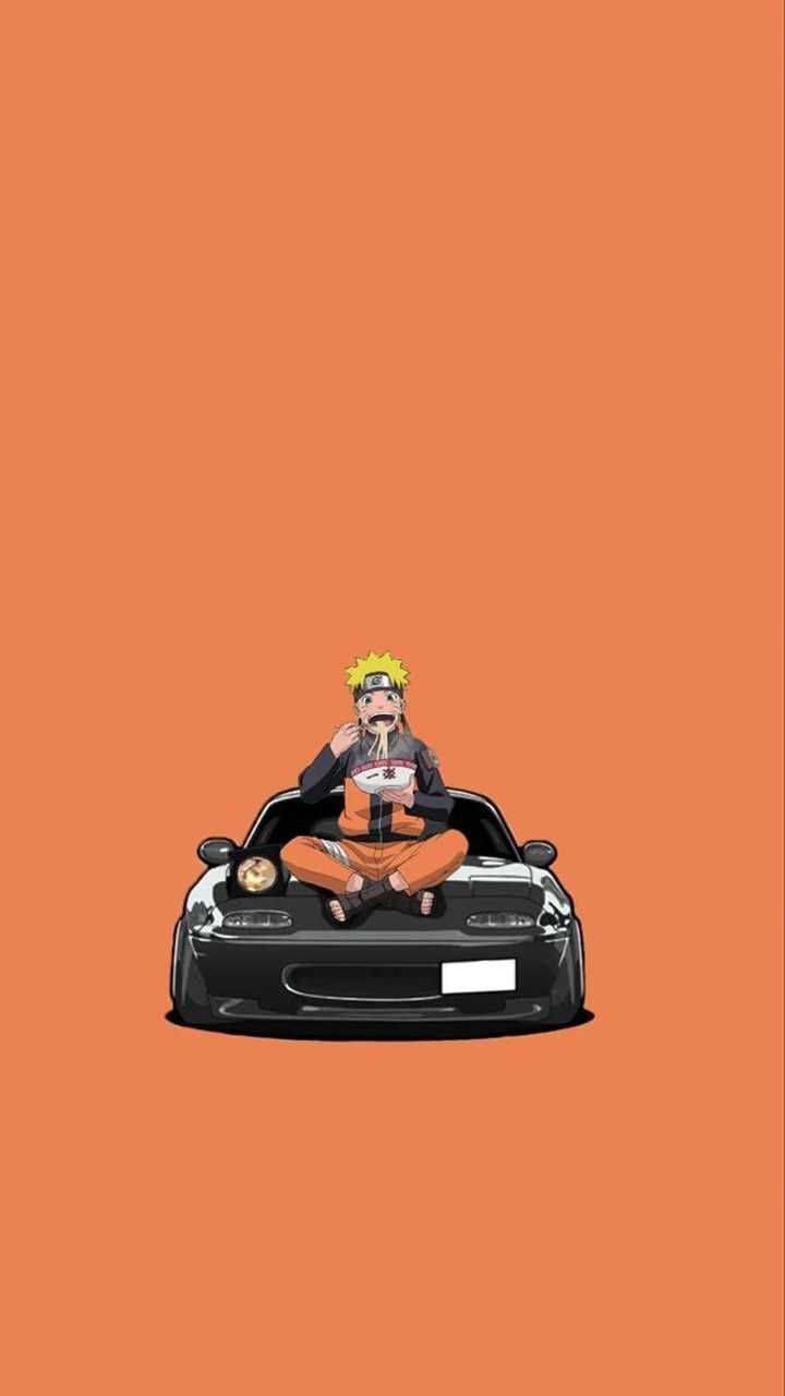 720x1280 Car Anime Wallpaper