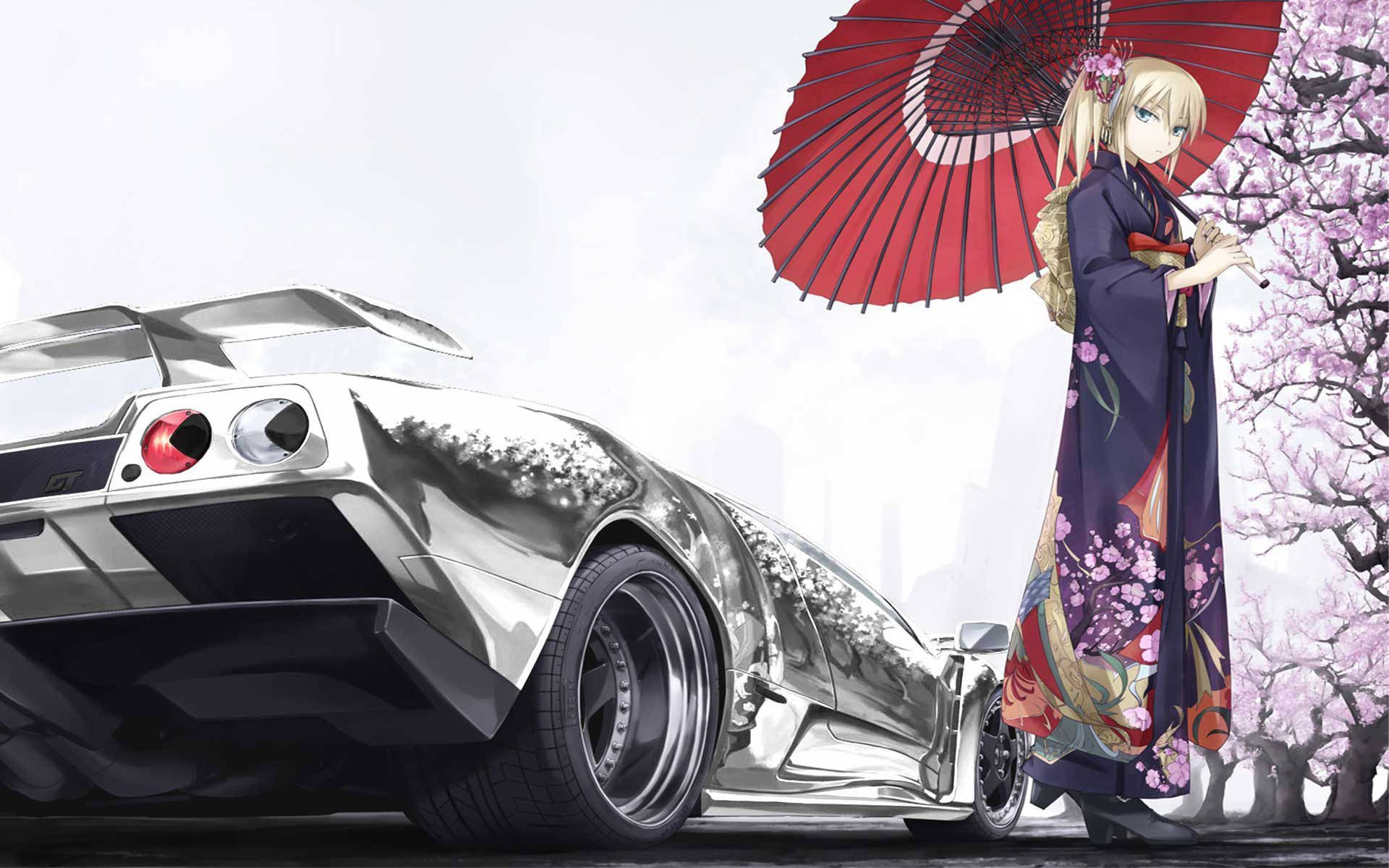 1920x1200 Download Majestic Silver Anime Themed