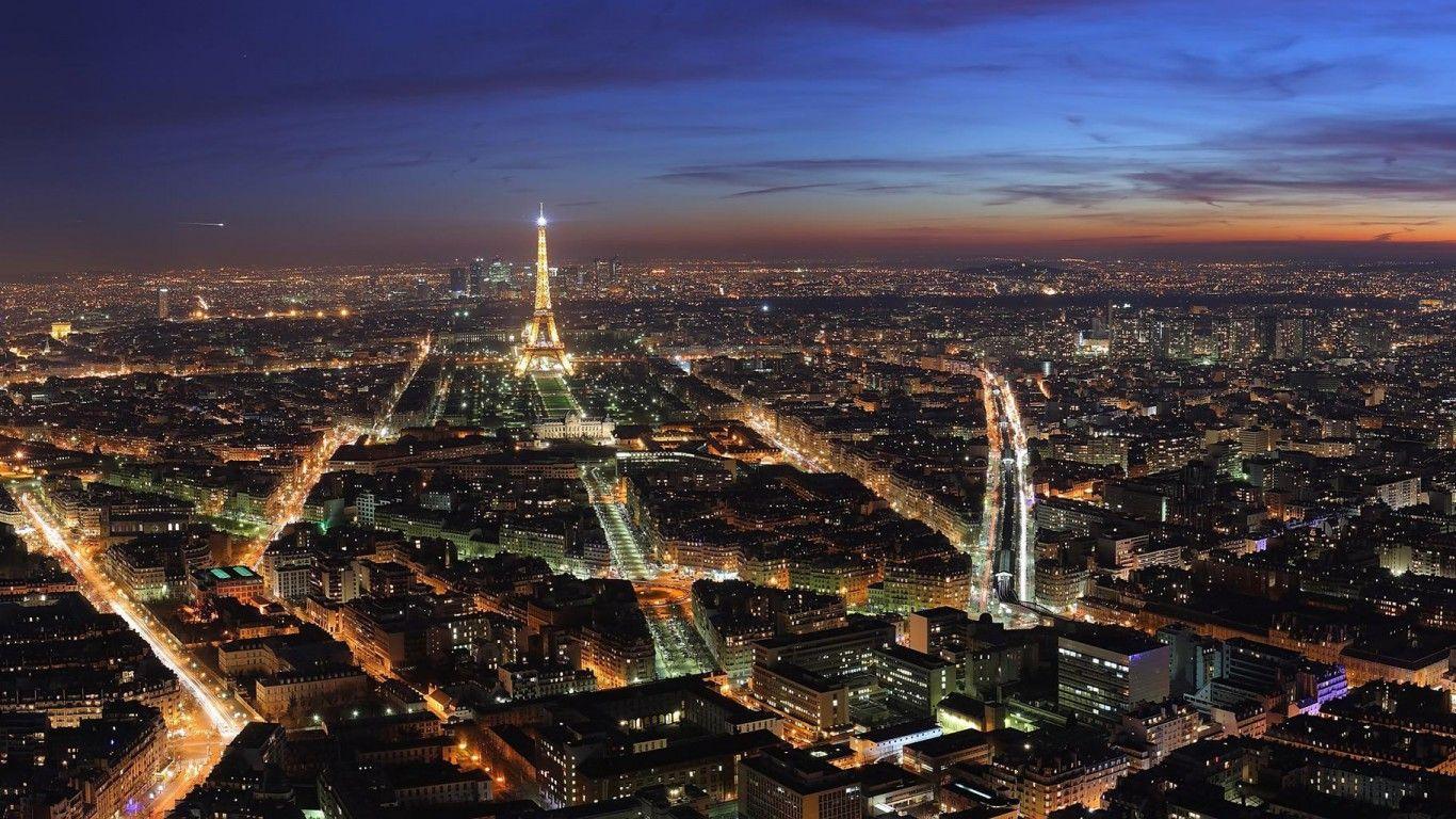 1366x768 Paris at night wallpaper Gallery