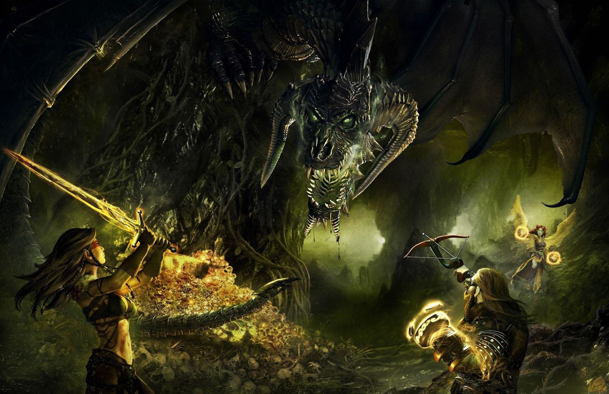 2000x1294 Rpg, Adventure, Dragon, Mobile Wallpaper, dungeons, Desktop Wallpaper, Abstract HD Wallpaper, Puzzle, Desktop Wallpaper, Free