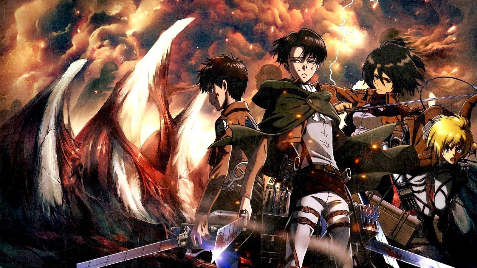 1600x900 New attack On Titan Wallpaper Gif