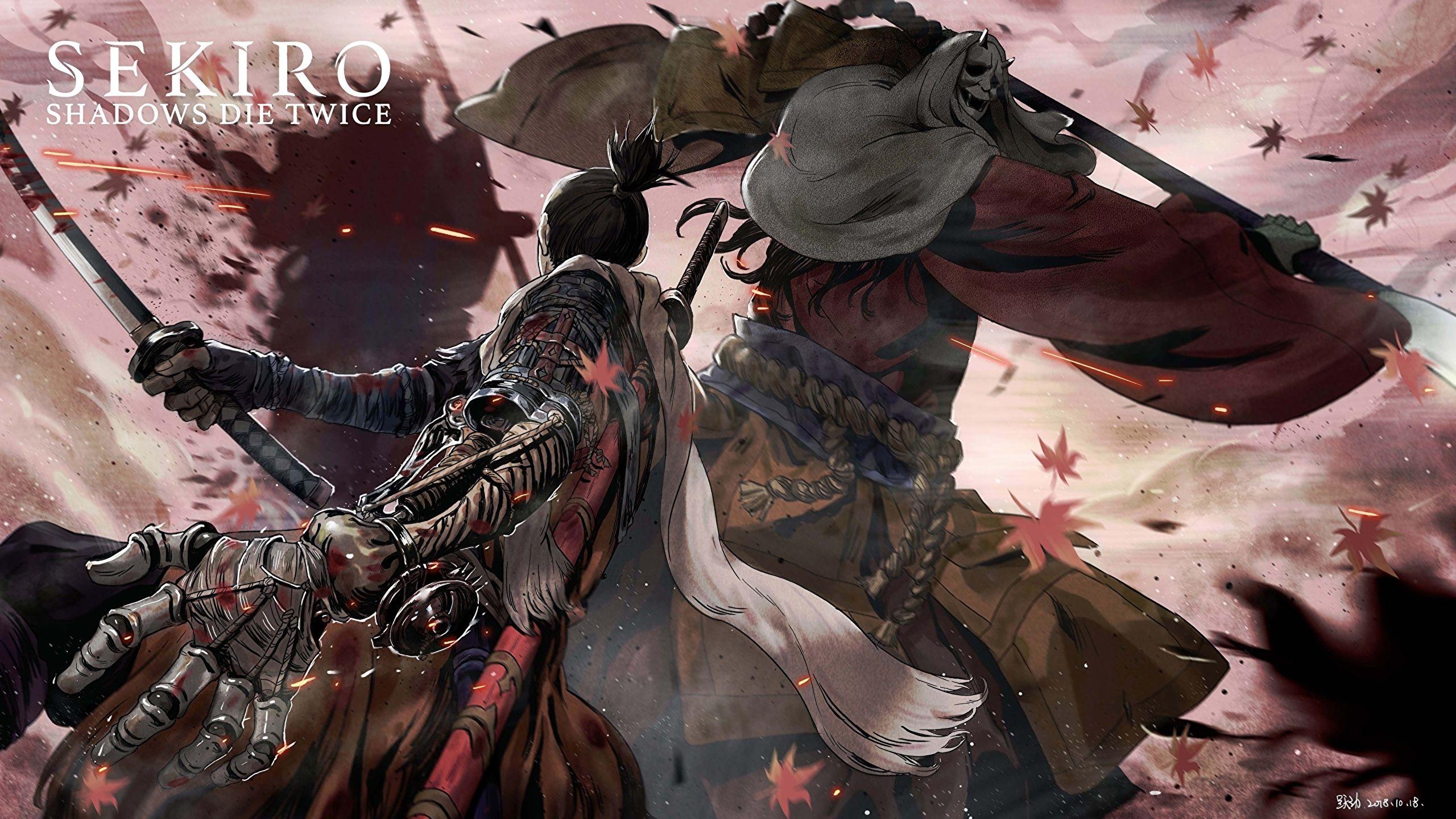 2560x1440 Photos Sekiro: Shadows Die Twice ninjas Swords Samurai 2560x1440