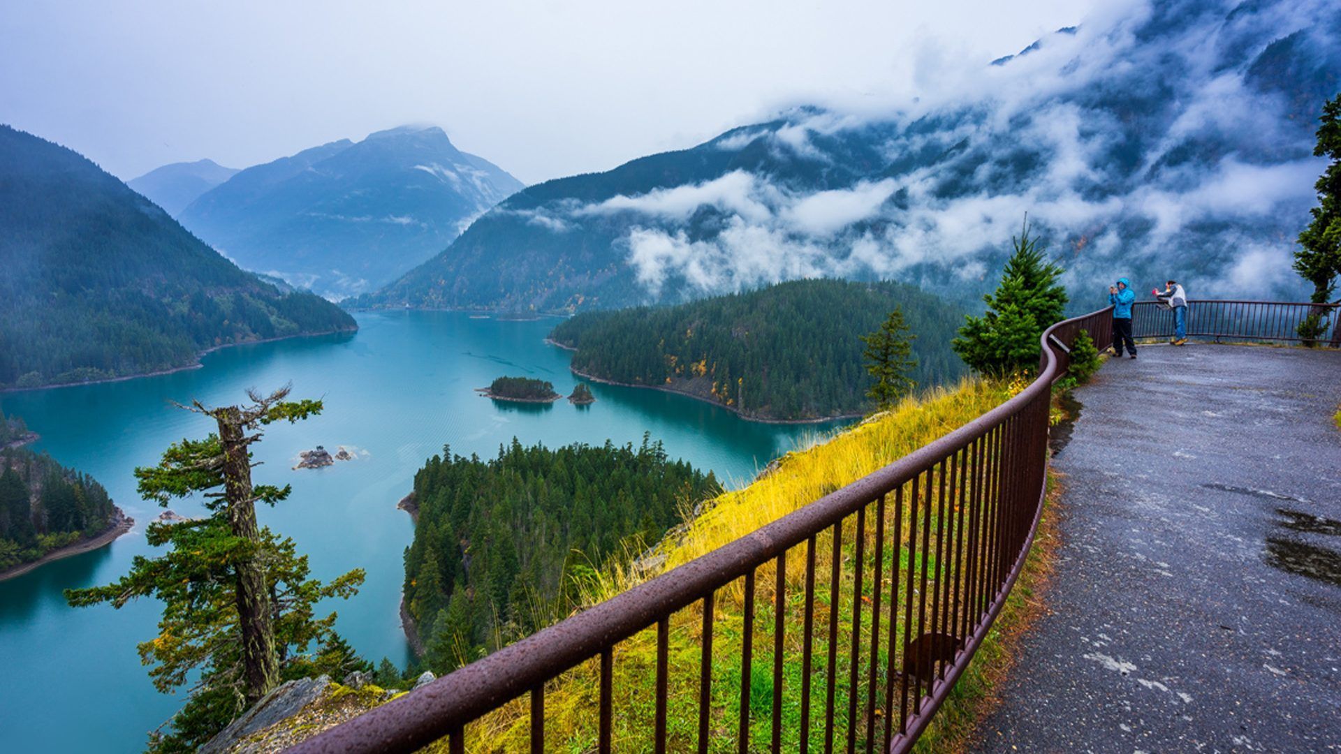 1920x1080 Autumn Landscape Diablo Lake Overlook