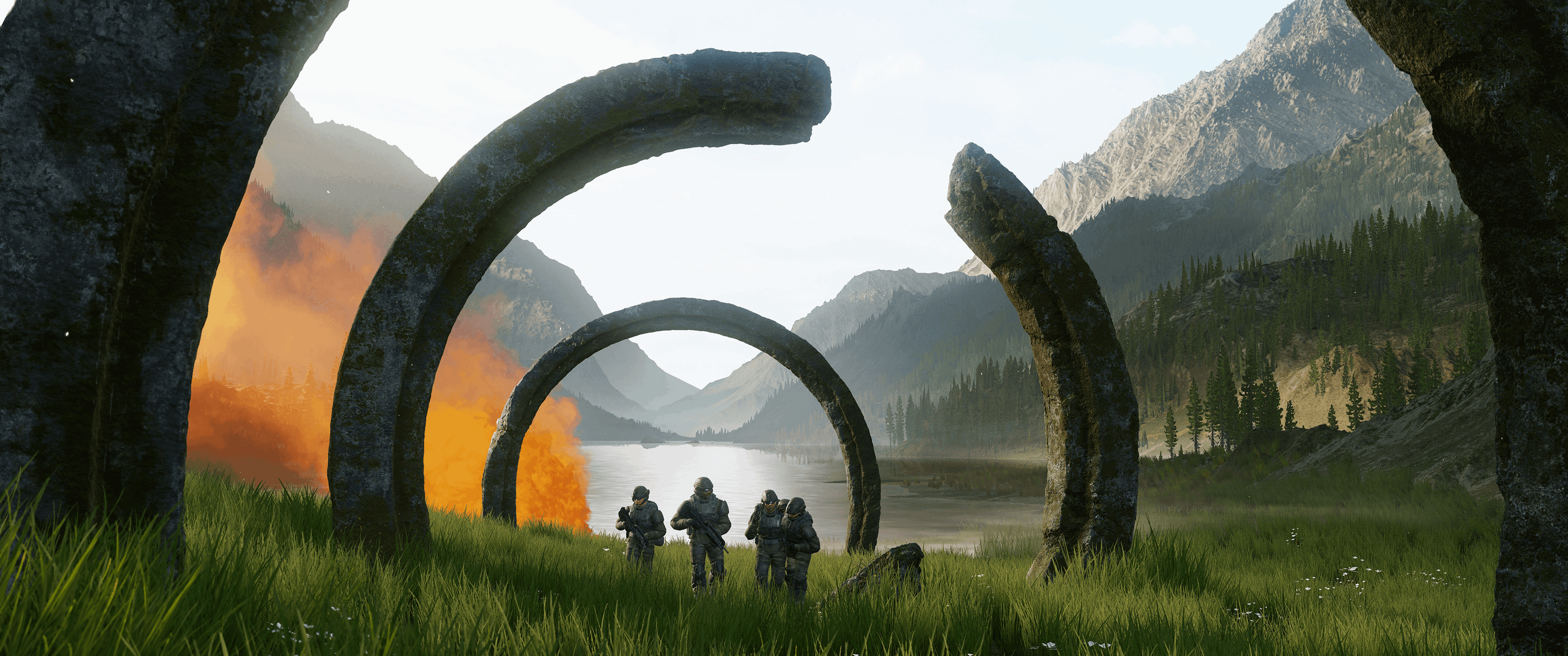 3440x1440 Halo Infinite by Microsoft. Wallpaper