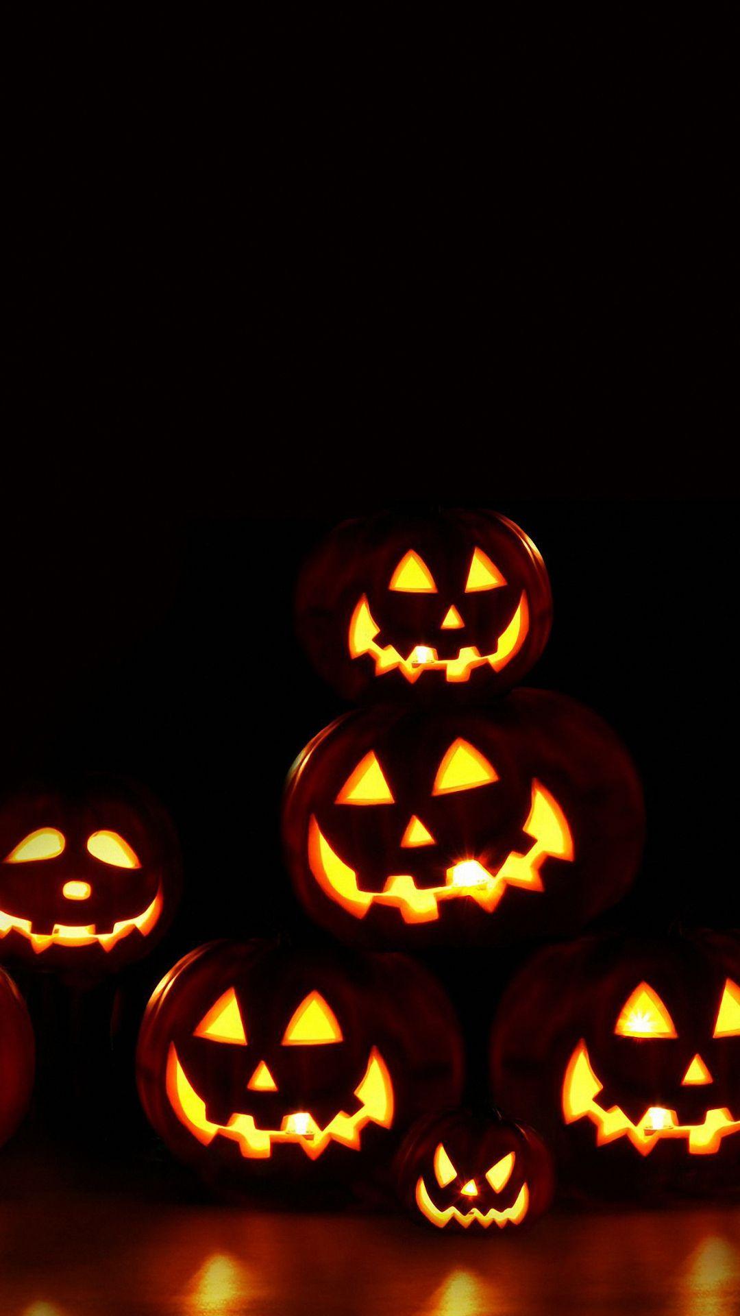 1080x1920 Halloween Pumpkin Lights Hình nền iPhone 6s HD