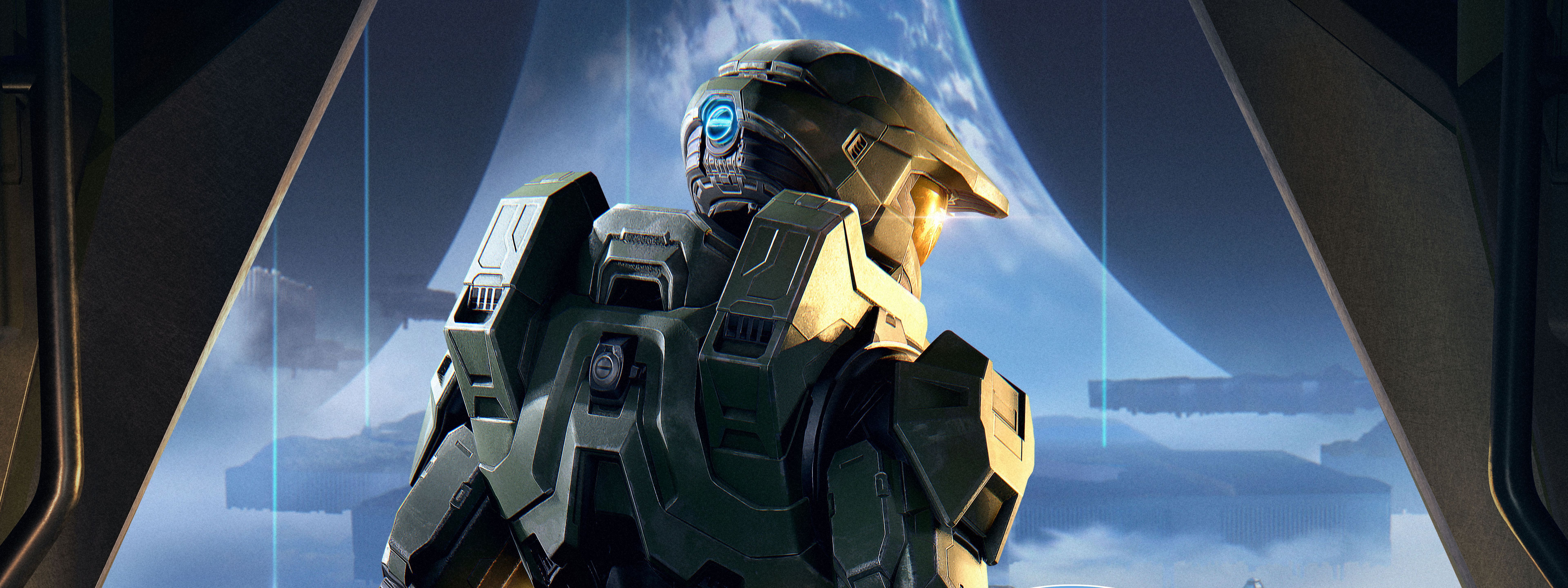 7680x2880 Master Chief Wallpaper 4K, Ultrawide