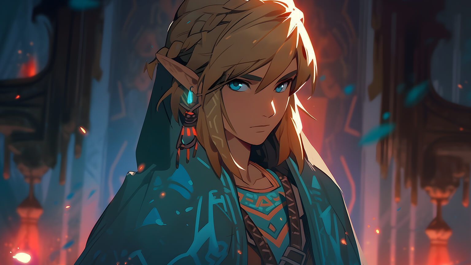 1536x864 Aesthetic Link Zelda Desktop Wallpaper