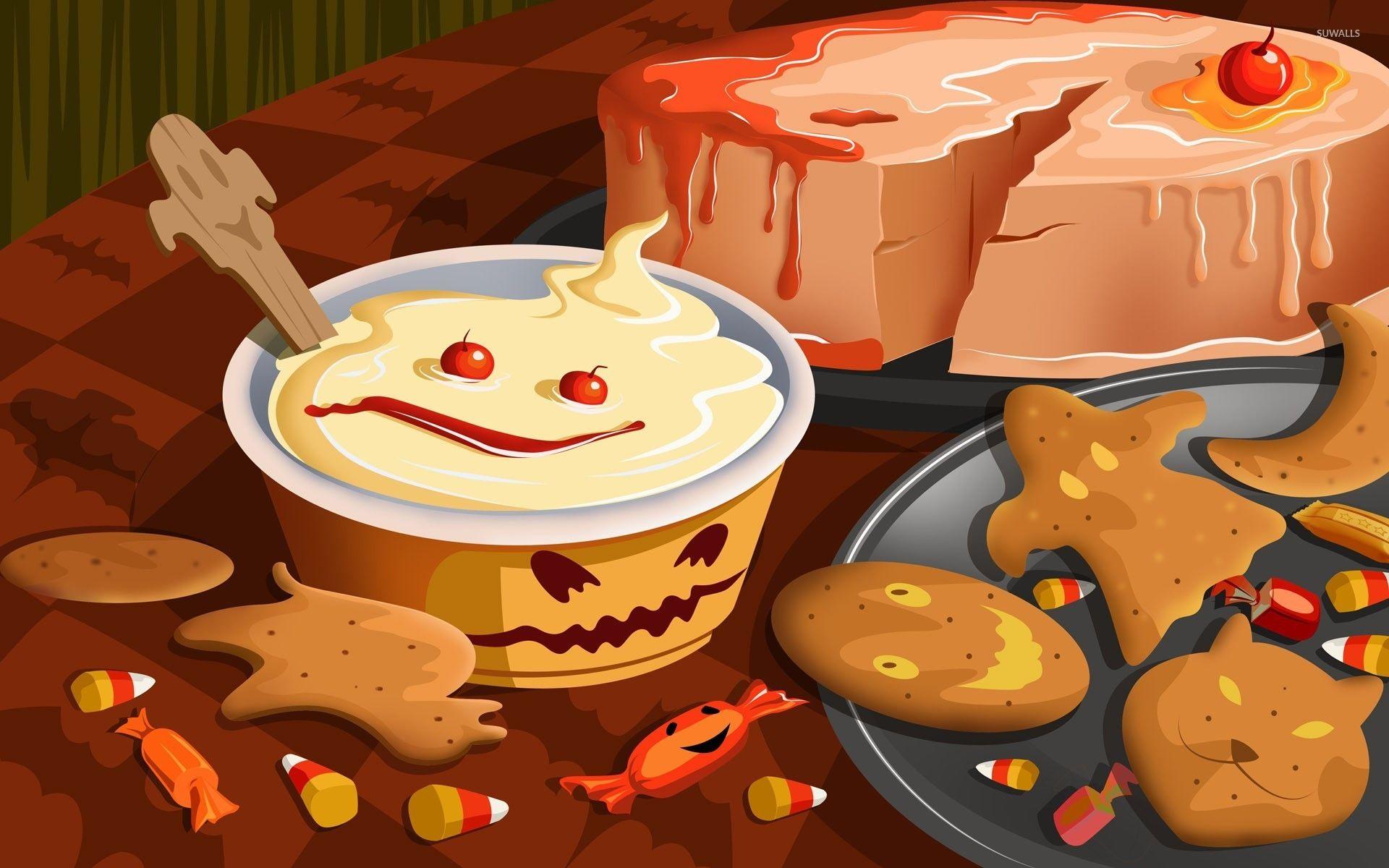 1920x1200 Halloween desserts wallpaper wallpaper