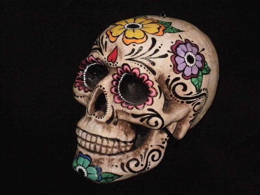 1024x768 Day of the Dead Background for Desktop