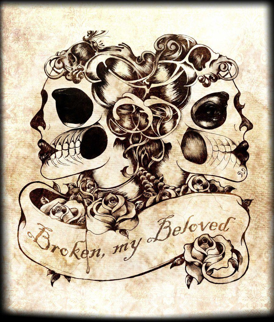900x1055 Day Of The Dead Wallpaper