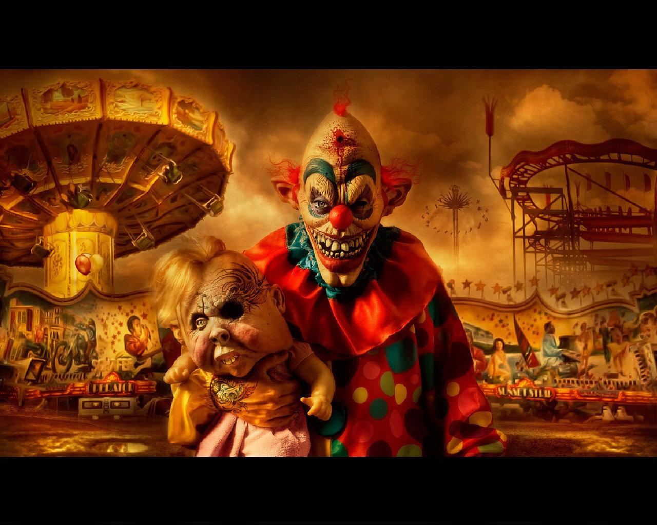 1280x1024 Scary clown wallpaper 1280x1024 desktop background