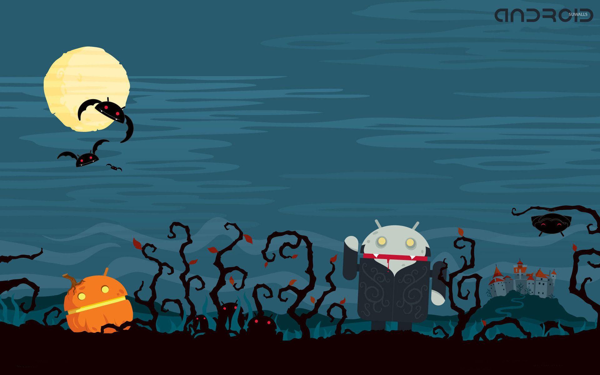 1920x1200 Zombie Android on Halloween wallpaper wallpaper