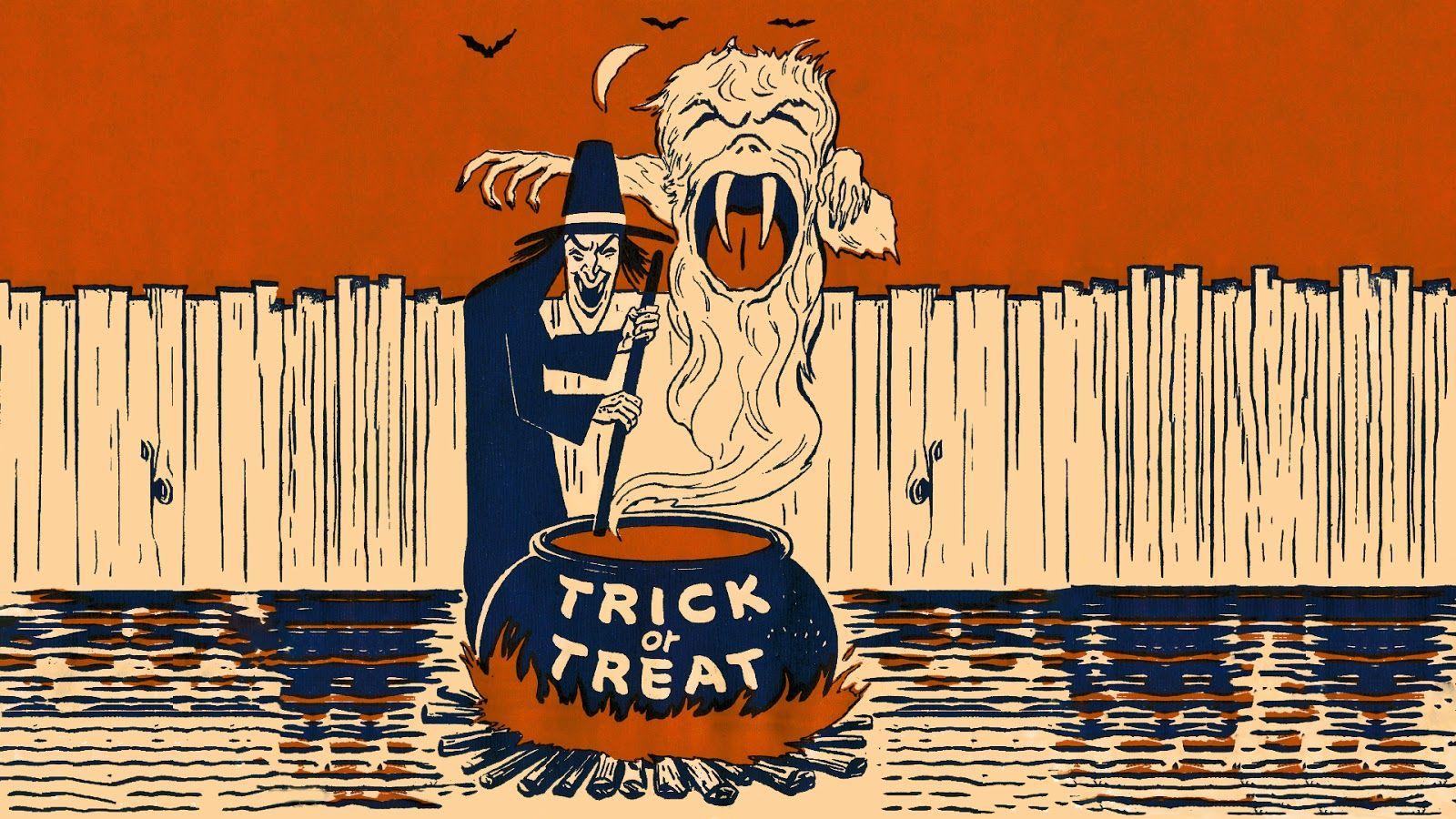 1600x900 Neato Coolville: HALLOWEEN WALLPAPER: WITCH'S BREW OF TRICK