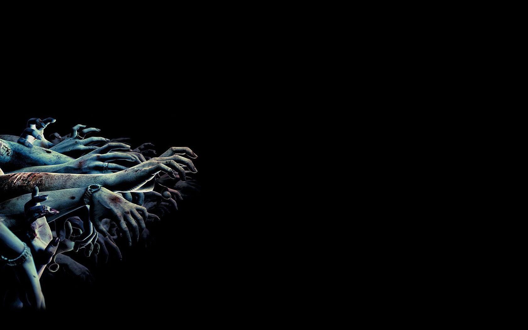 1680x1050 Download the Zombie Hands Left Wallpaper, Zombie Hands Left