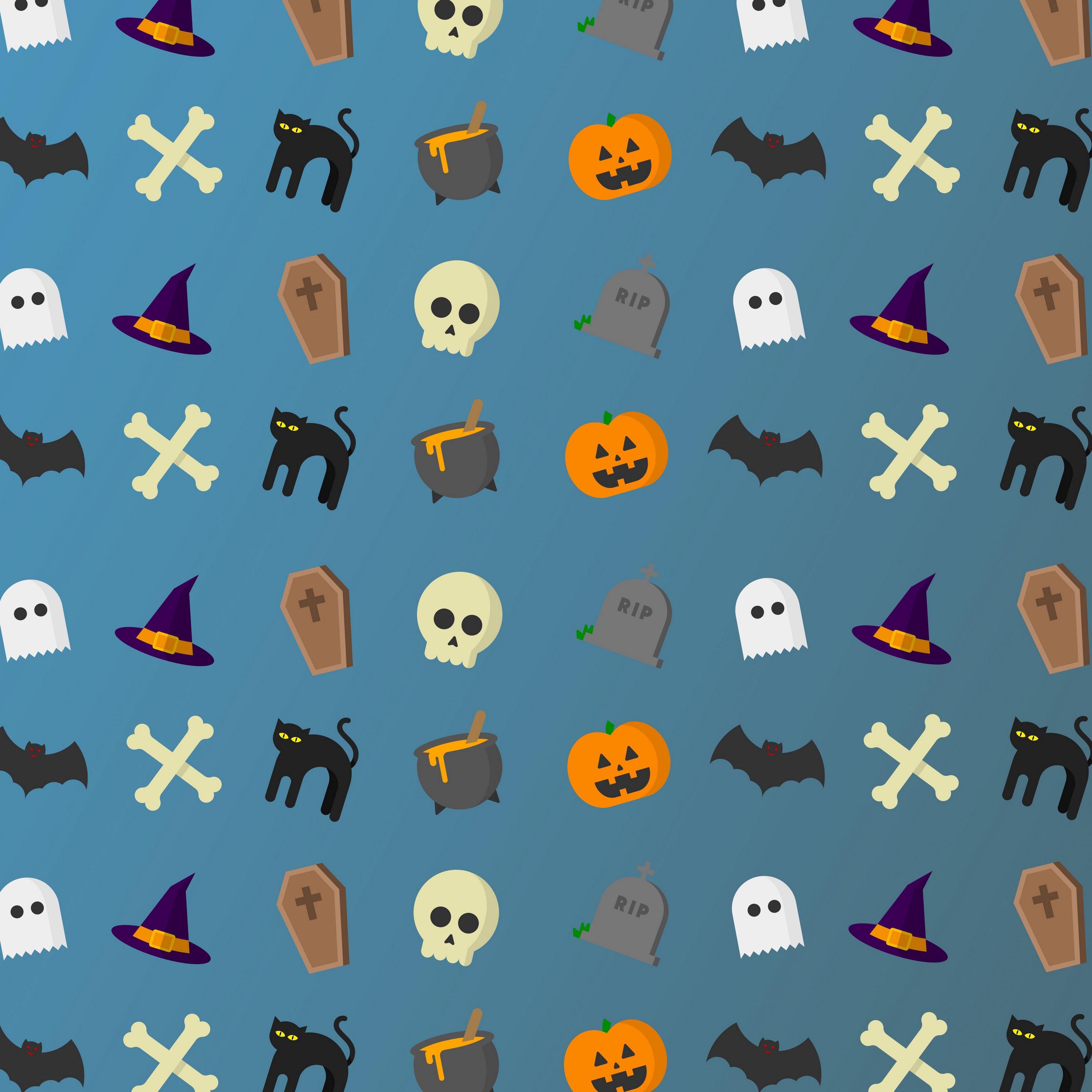 Halloween Pattern Wallpapers - Top Free Halloween Pattern Backgrounds ...