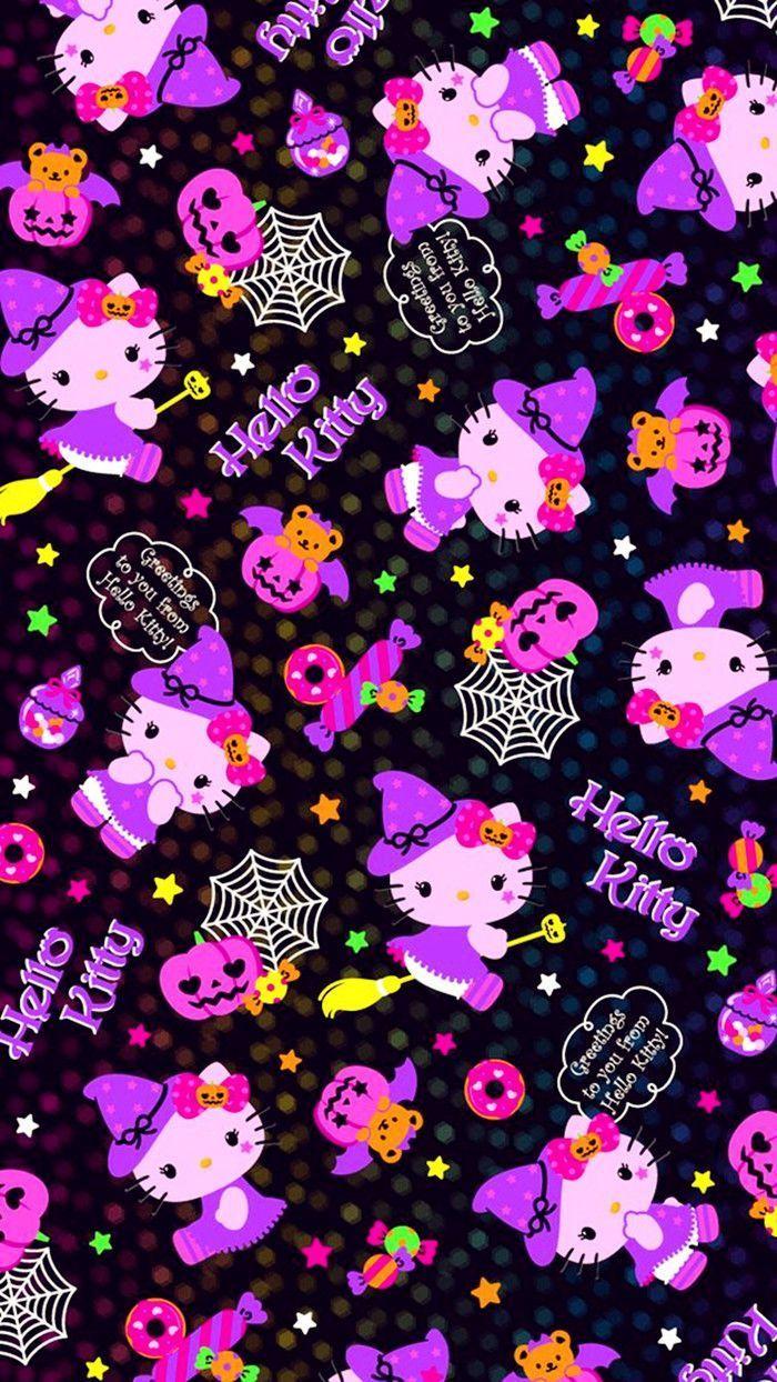 700x1244 Purple Halloween Wallpaper