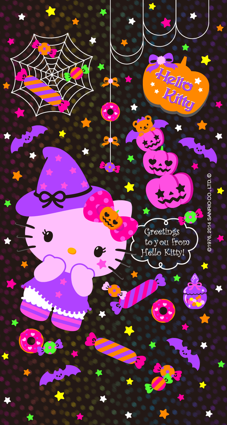 744x1392 Hello Kitty. нεℓℓσ кιттү. Hello kitty halloween