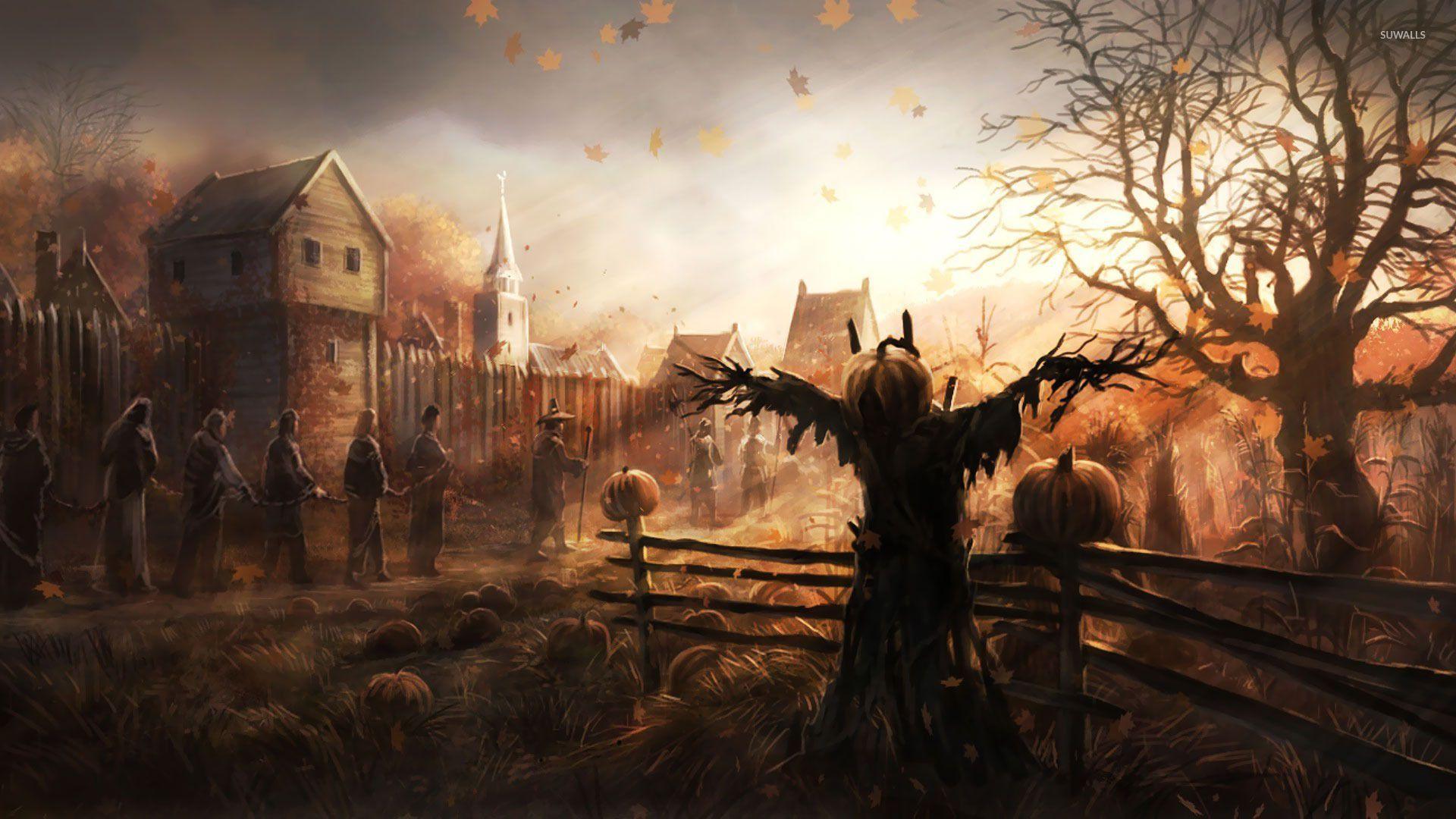 Halloween Scarecrow Wallpapers Top Free Halloween Scarecrow Backgrounds Wallpaperaccess 