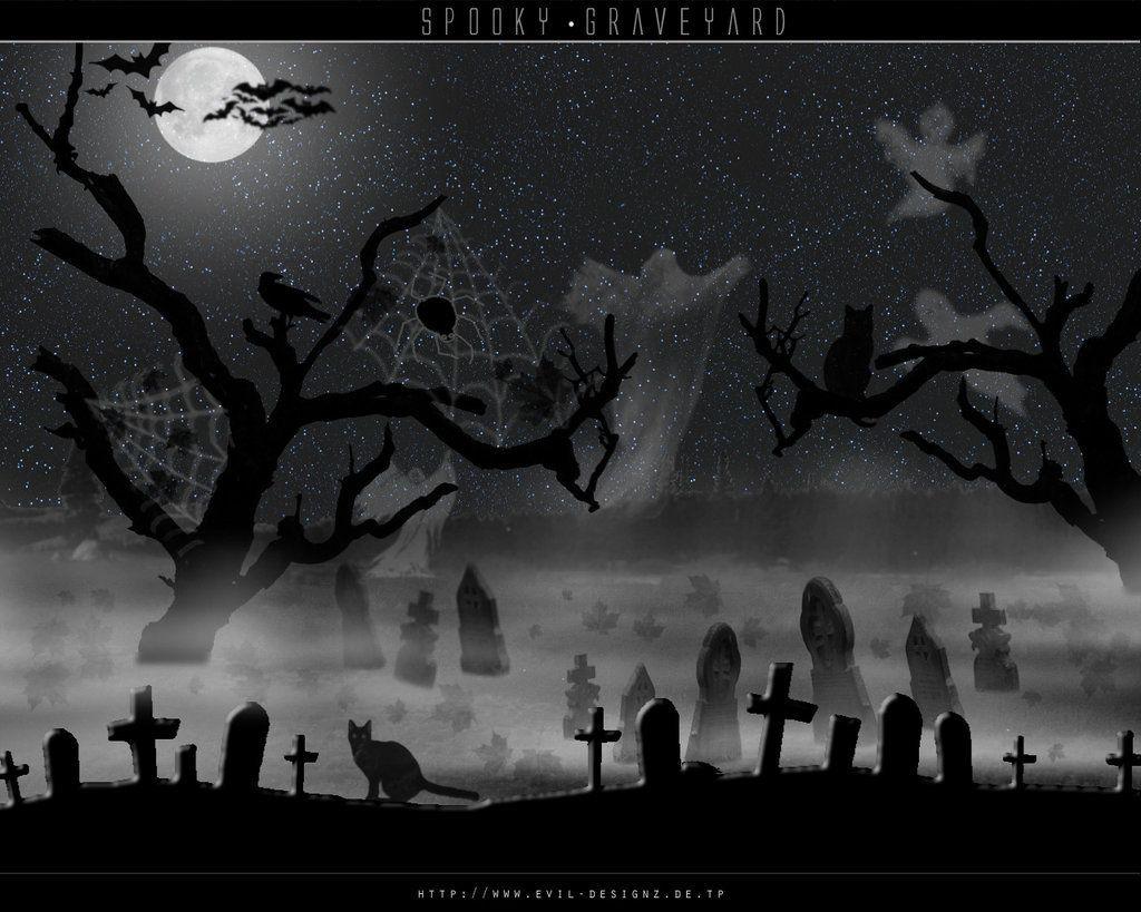 Halloween Graveyard Wallpapers - Top Free Halloween Graveyard Backgrounds -  WallpaperAccess