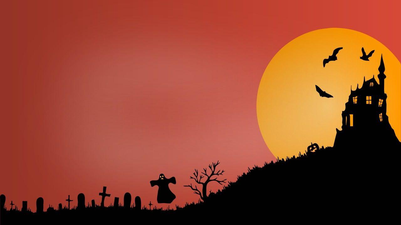 1280x720 Wallpaper Haunted Castle, Scary, Graveyard, Ghost, HD