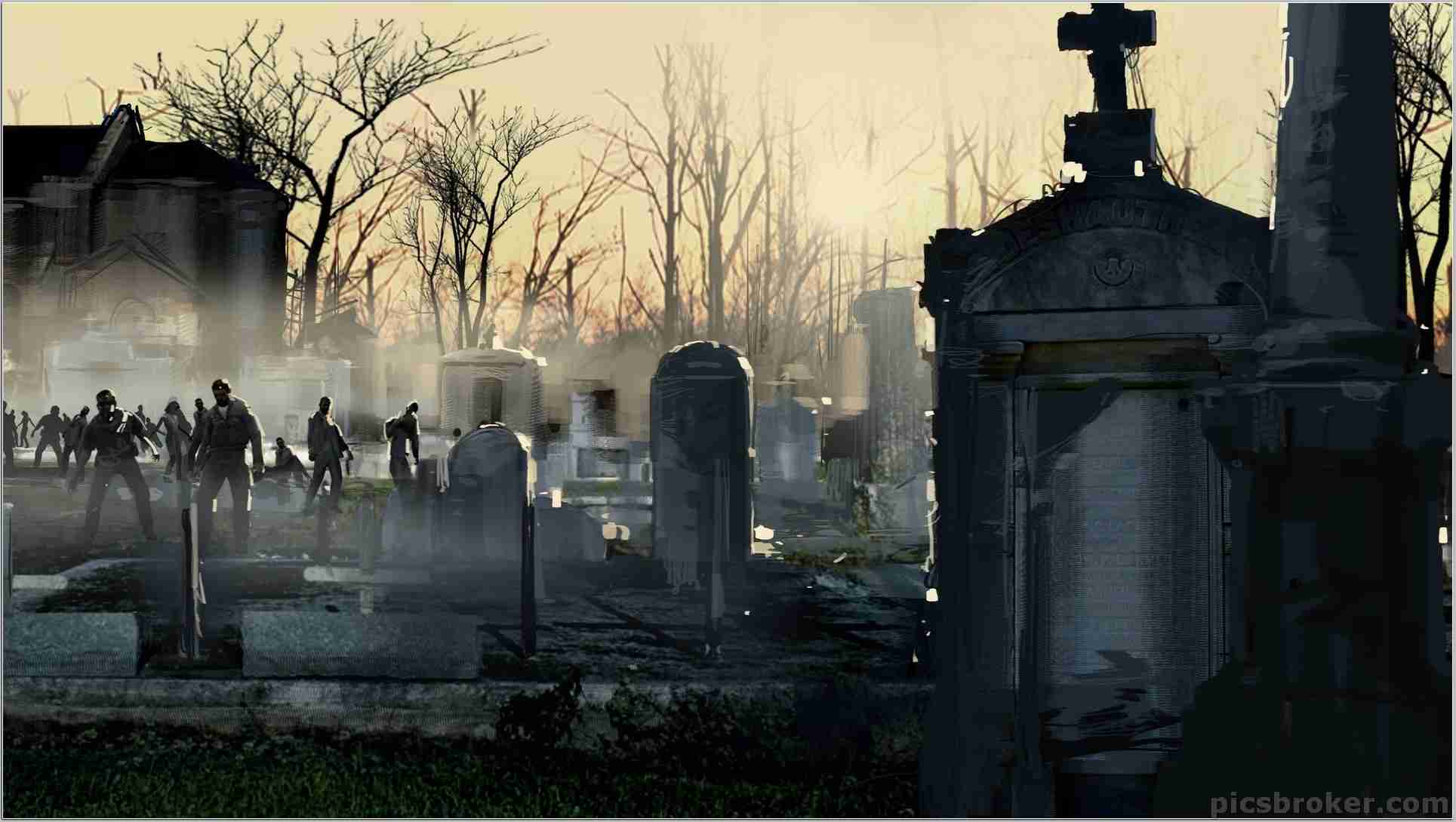 1929x1089 cemetery wallpaper Download free