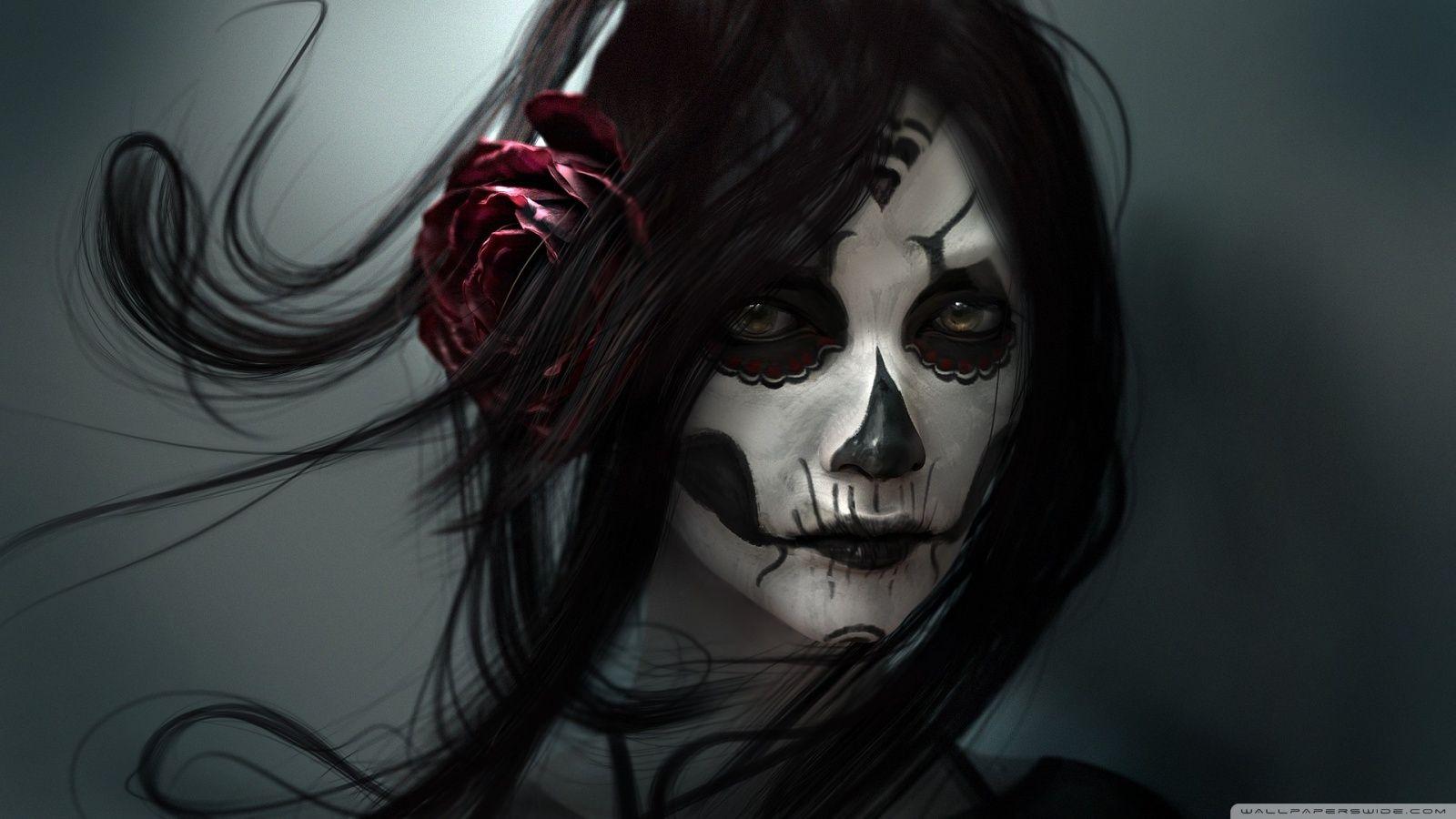 1600x900 Dia De Los Muertos Art ❤ 4K HD Desktop Wallpaper for 4K