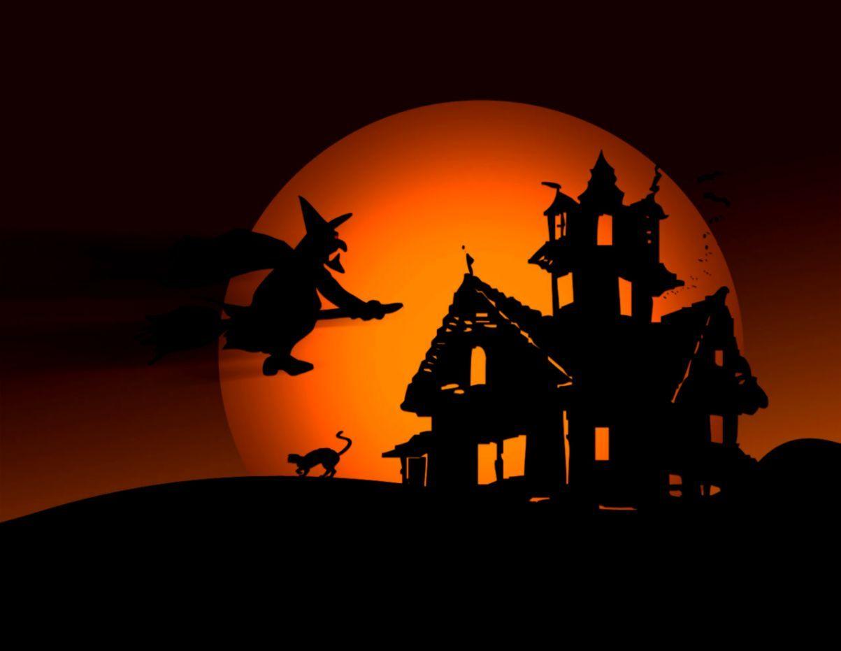 1203x931 Halloween Witch Wallpaper