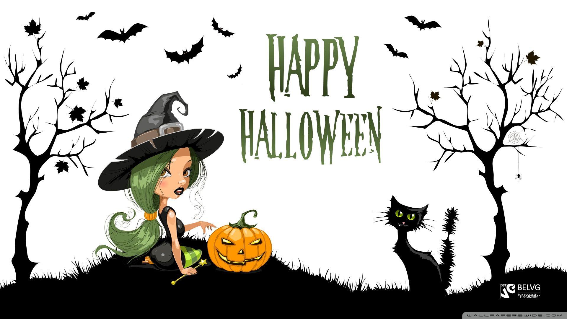 1920x1080 Tải xuống Witch on Halloween Hình nền HD - Hình nền