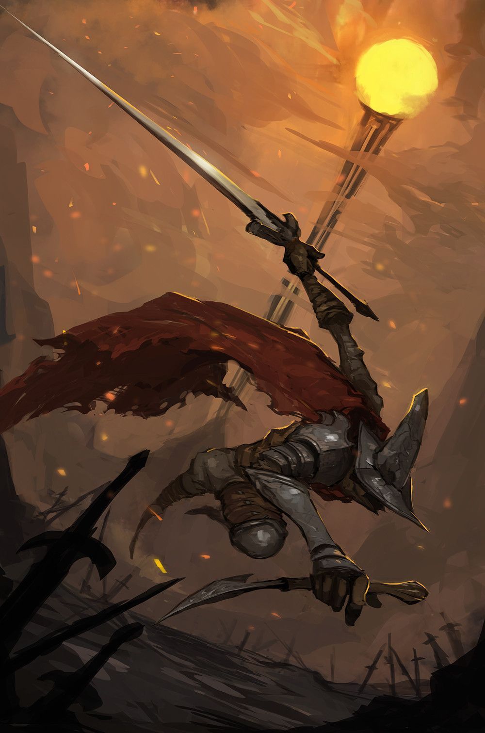1000x1511 Dark souls 3 Undead Legion fan art