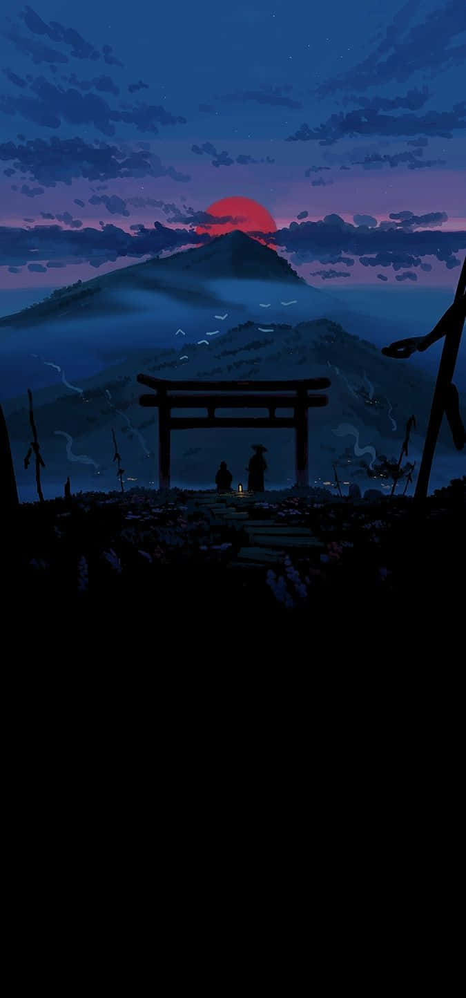 675x1444 dark anime scenery Wallpaper