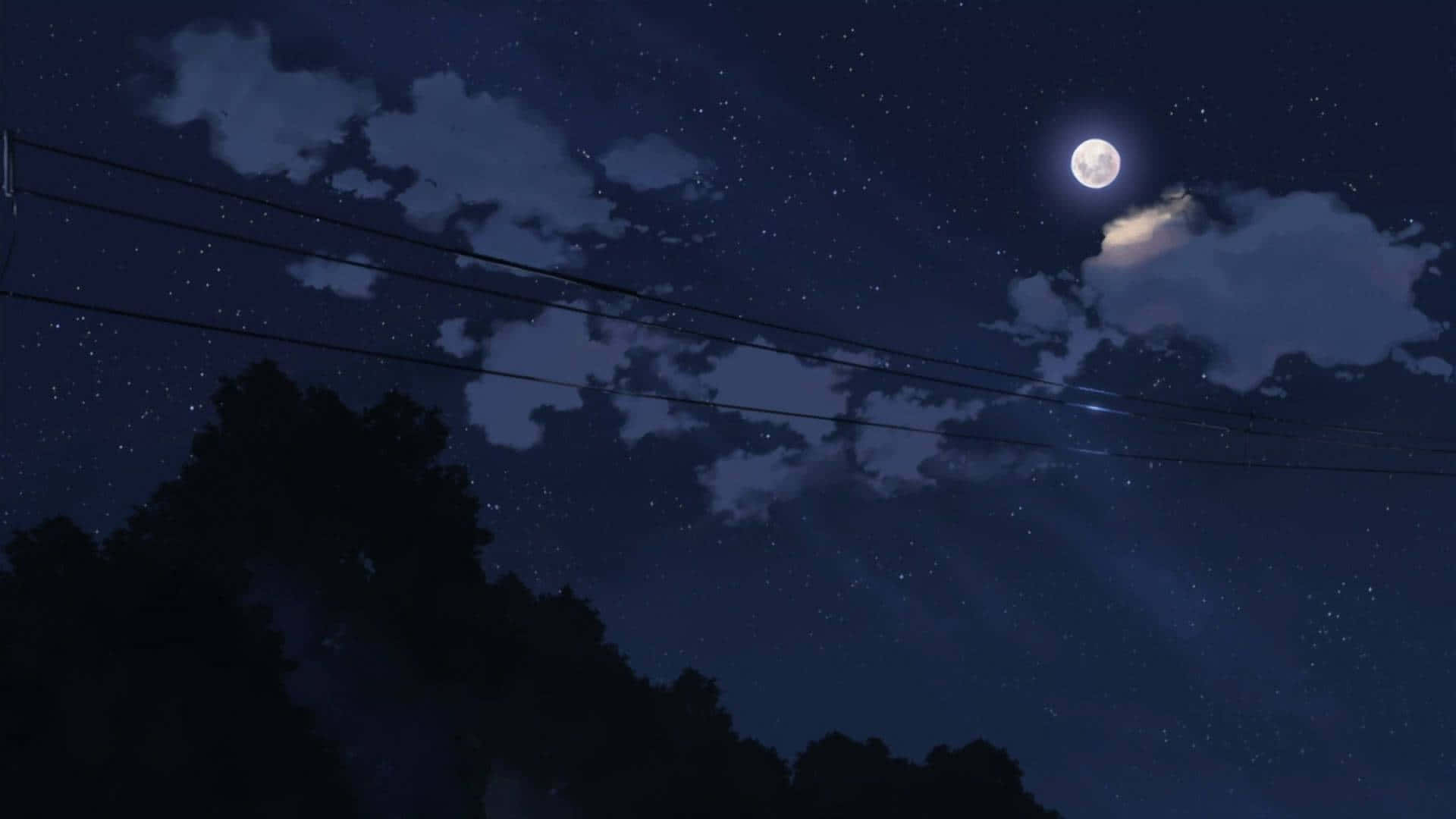 1920x1080 Mysterious Dark Anime Scenery Wallpaper