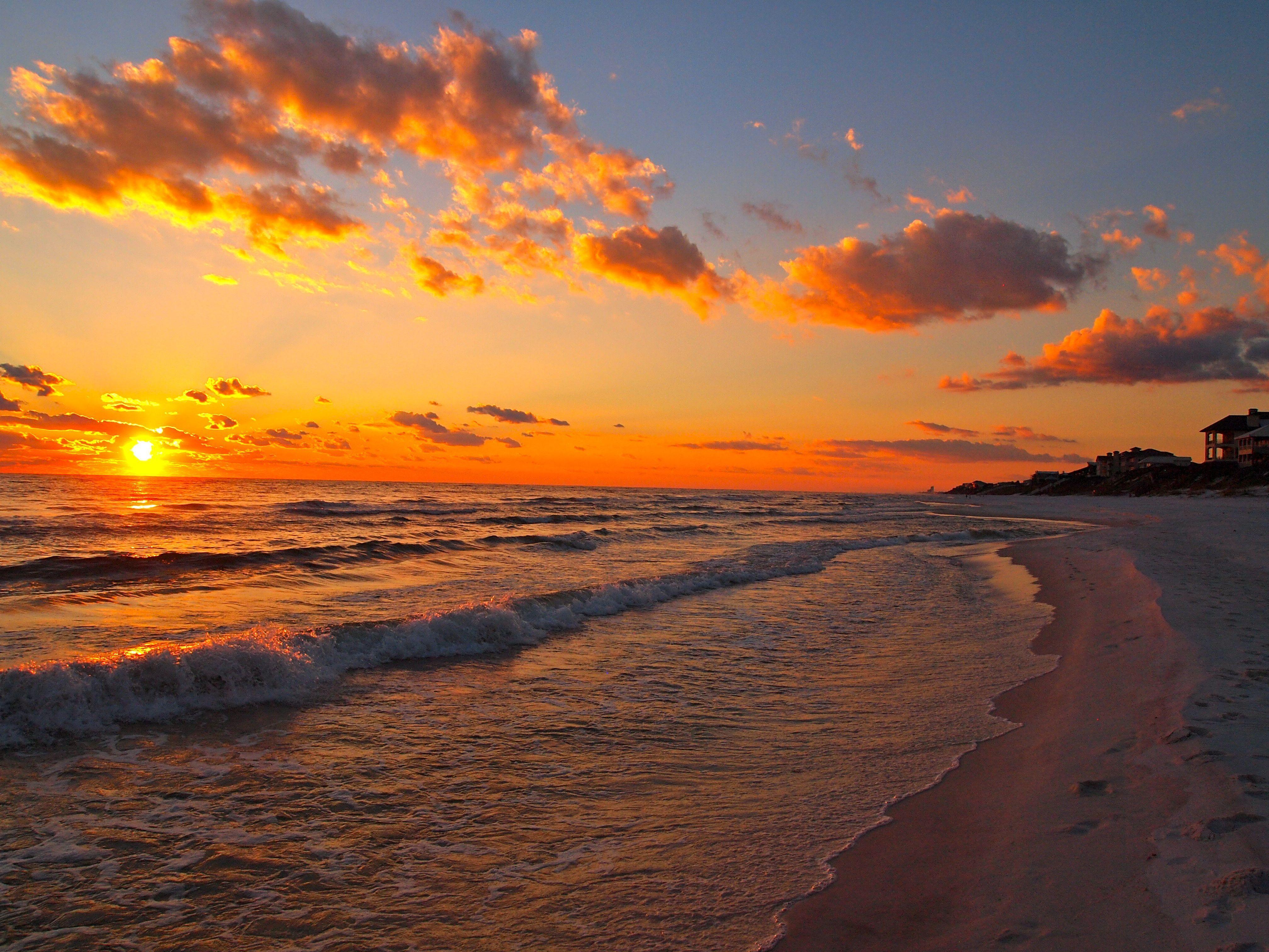 Sunset On A Seaside