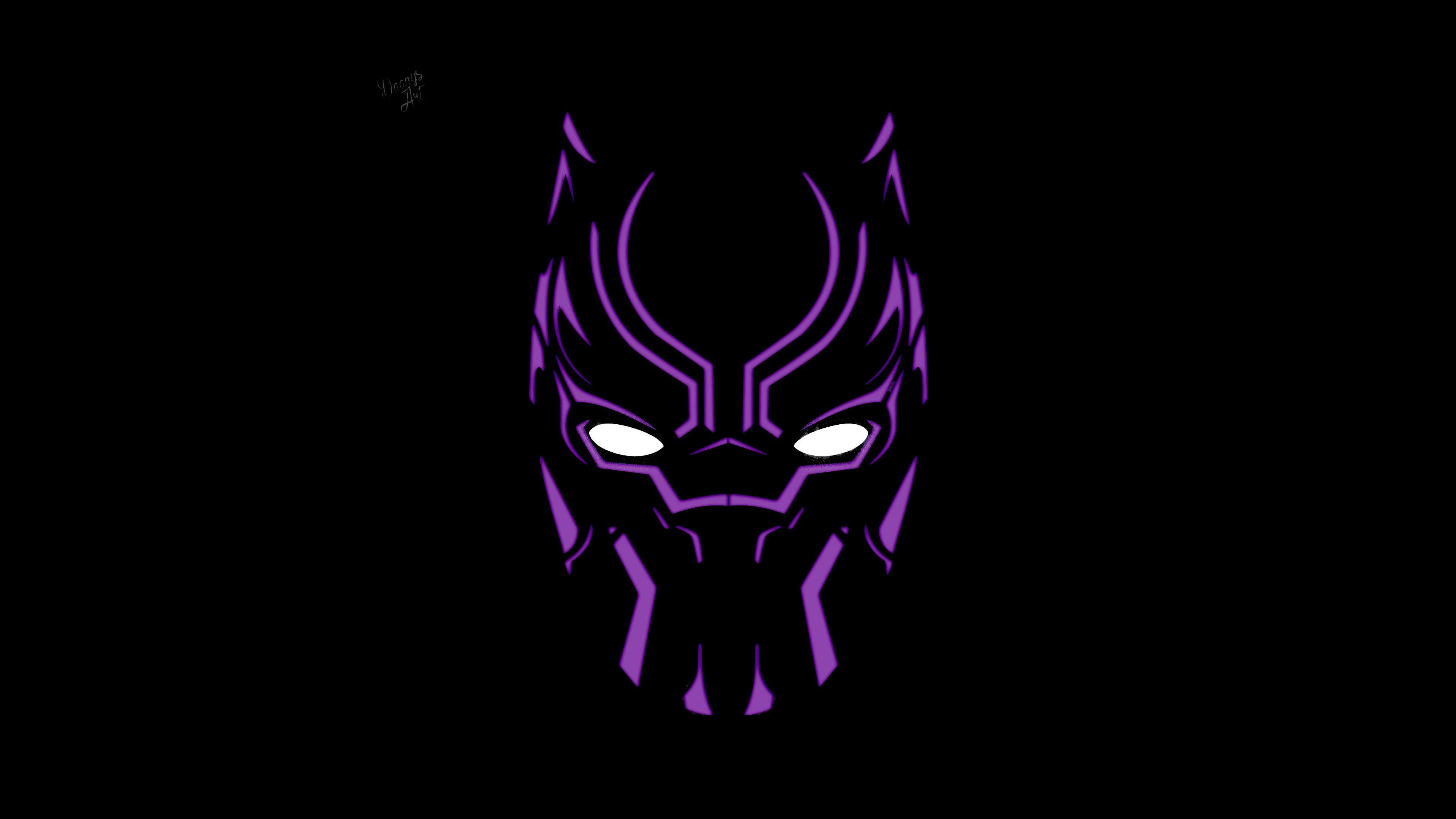 3840x2160 Black Panther Illustration 4k Artwork HD 4K Wallpaper