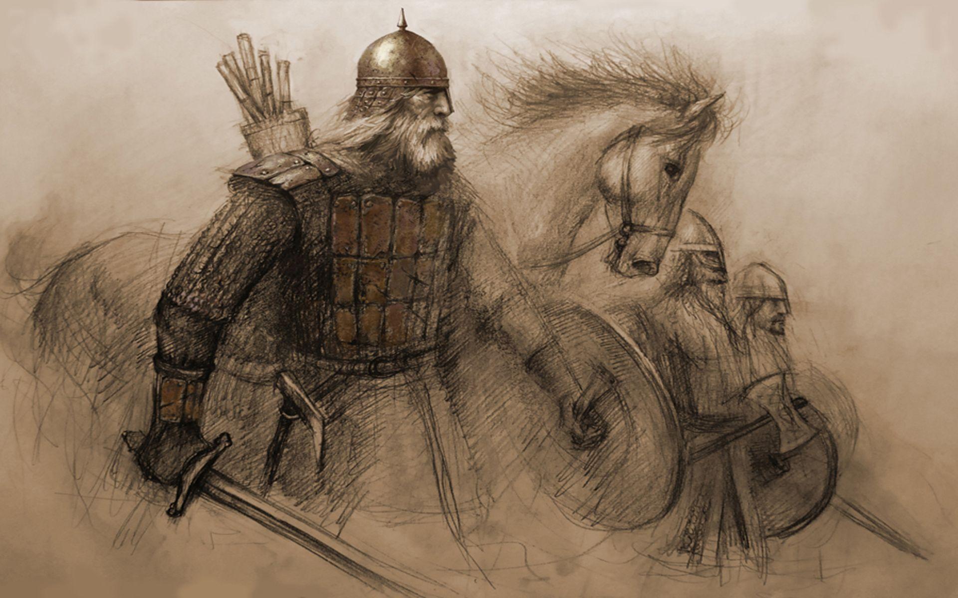 1920x1200 Viking With War Horse Wallpaper And Image, Picture