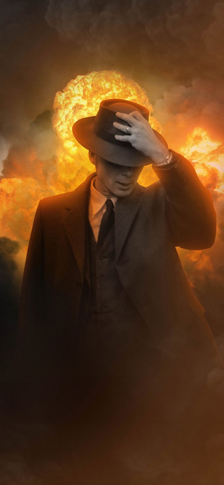 736x1593 Oppenheimer Movie Wallpaper