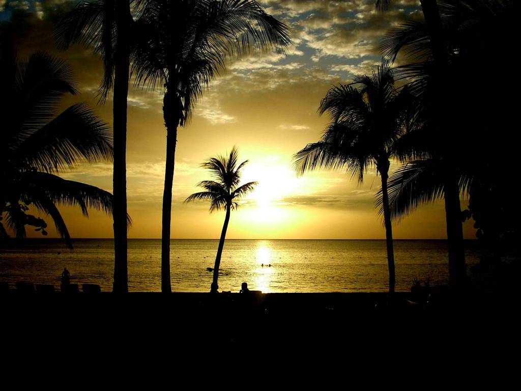 1024x768 Jamaica Beach Wallpaper