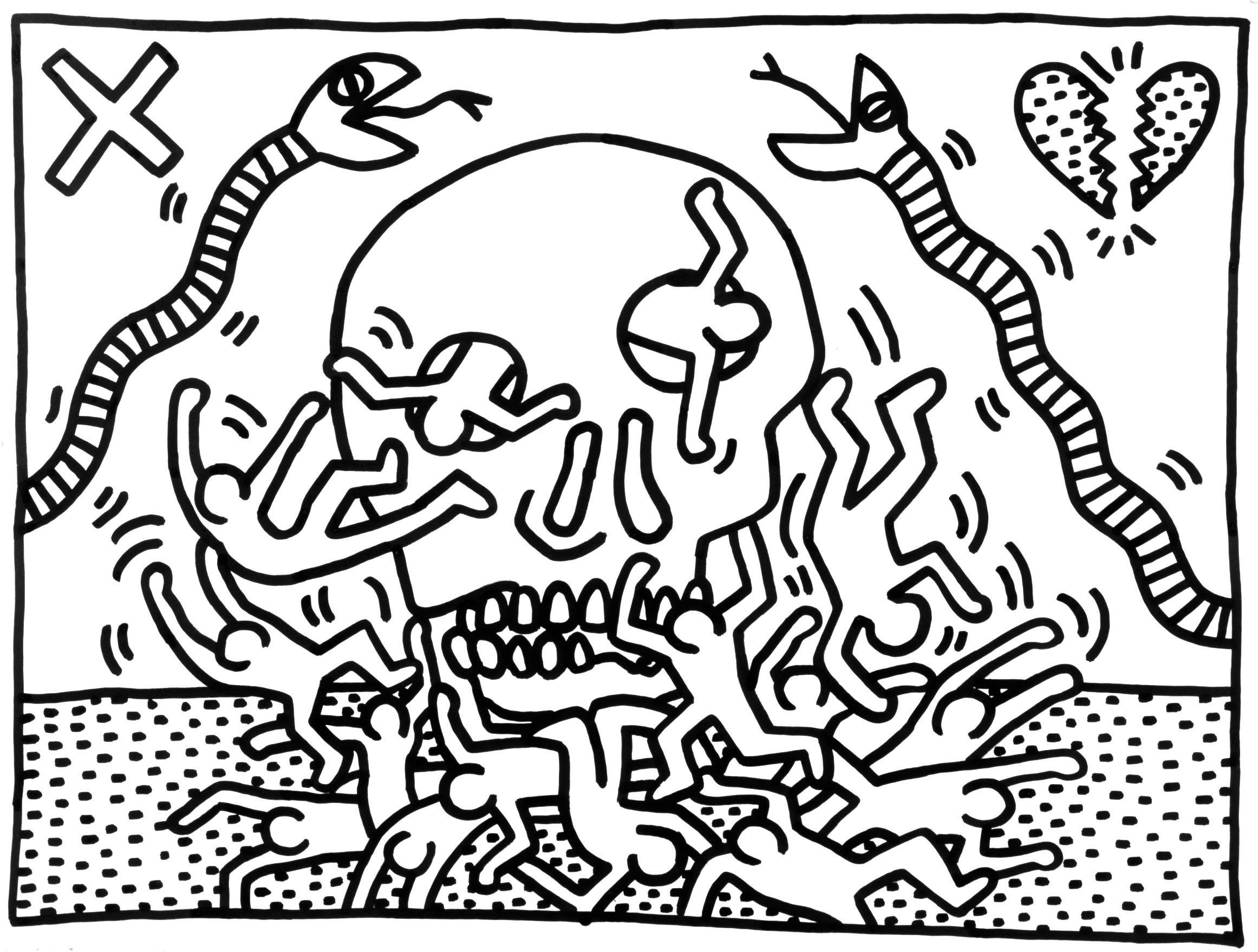 2323x1758 ALL THE WAY LIVE.Keith Haring Exhibition 1978 1982
