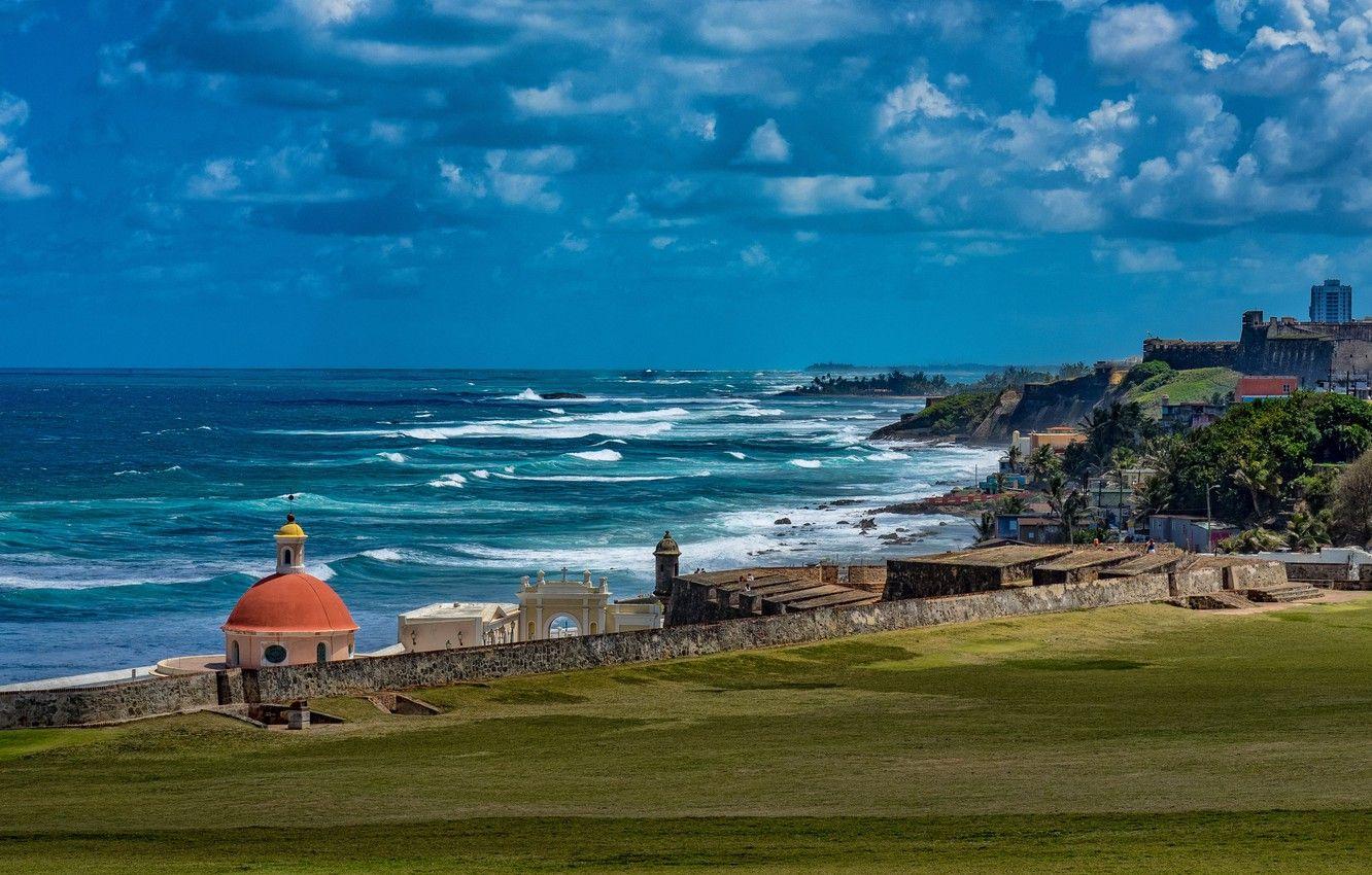 1332x850 Wallpaper sea, the ocean, coast, USA, San Juan, Puerto Rico