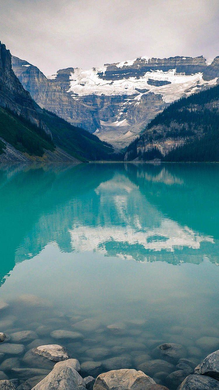 750x1334 Hình nền iPhone 6 - Canada Lake louise Green Water Nature