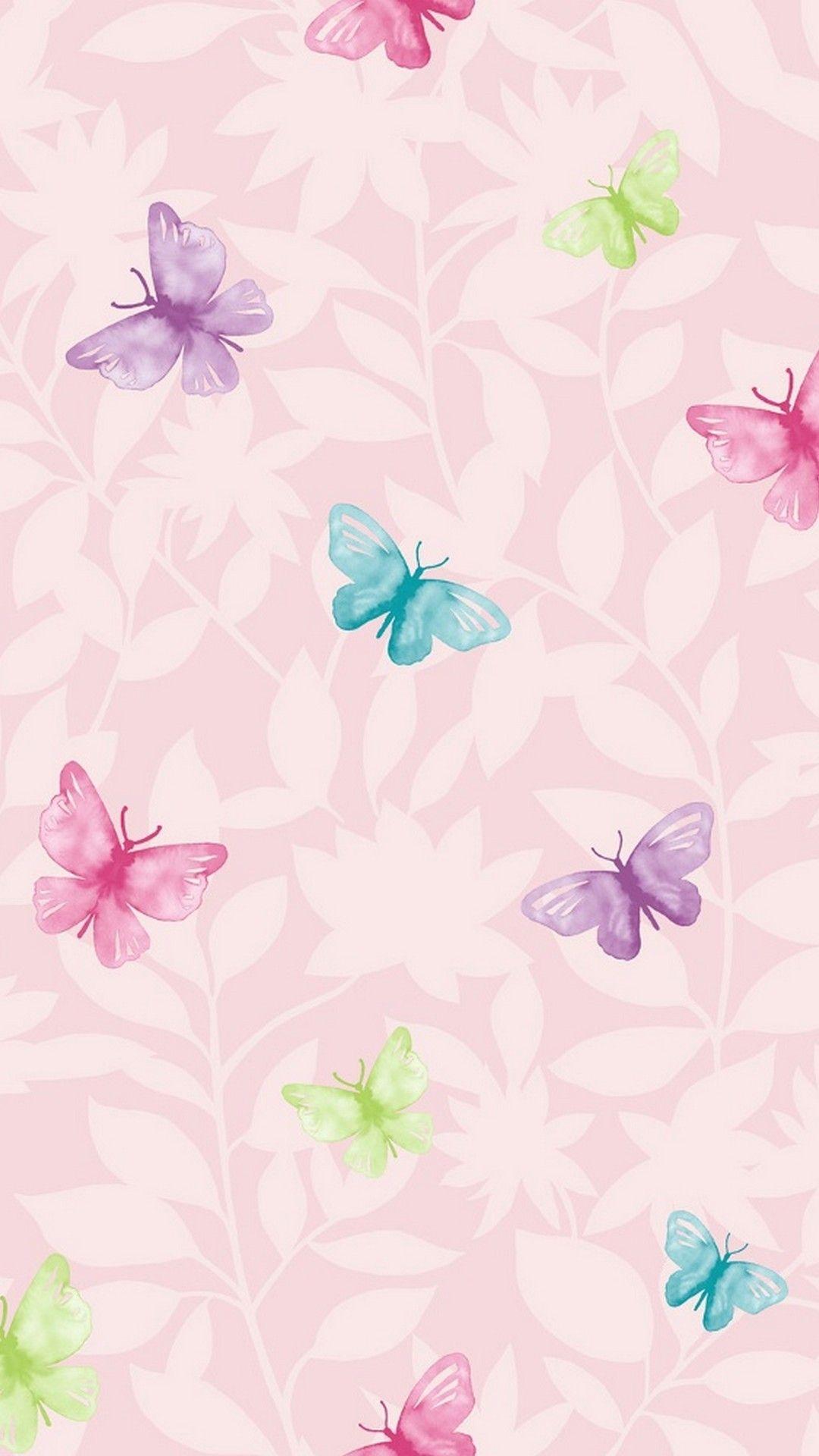 Hình nền 1080x1920 Pink Butterfly Mobile.  Hình nền HD tốt nhất